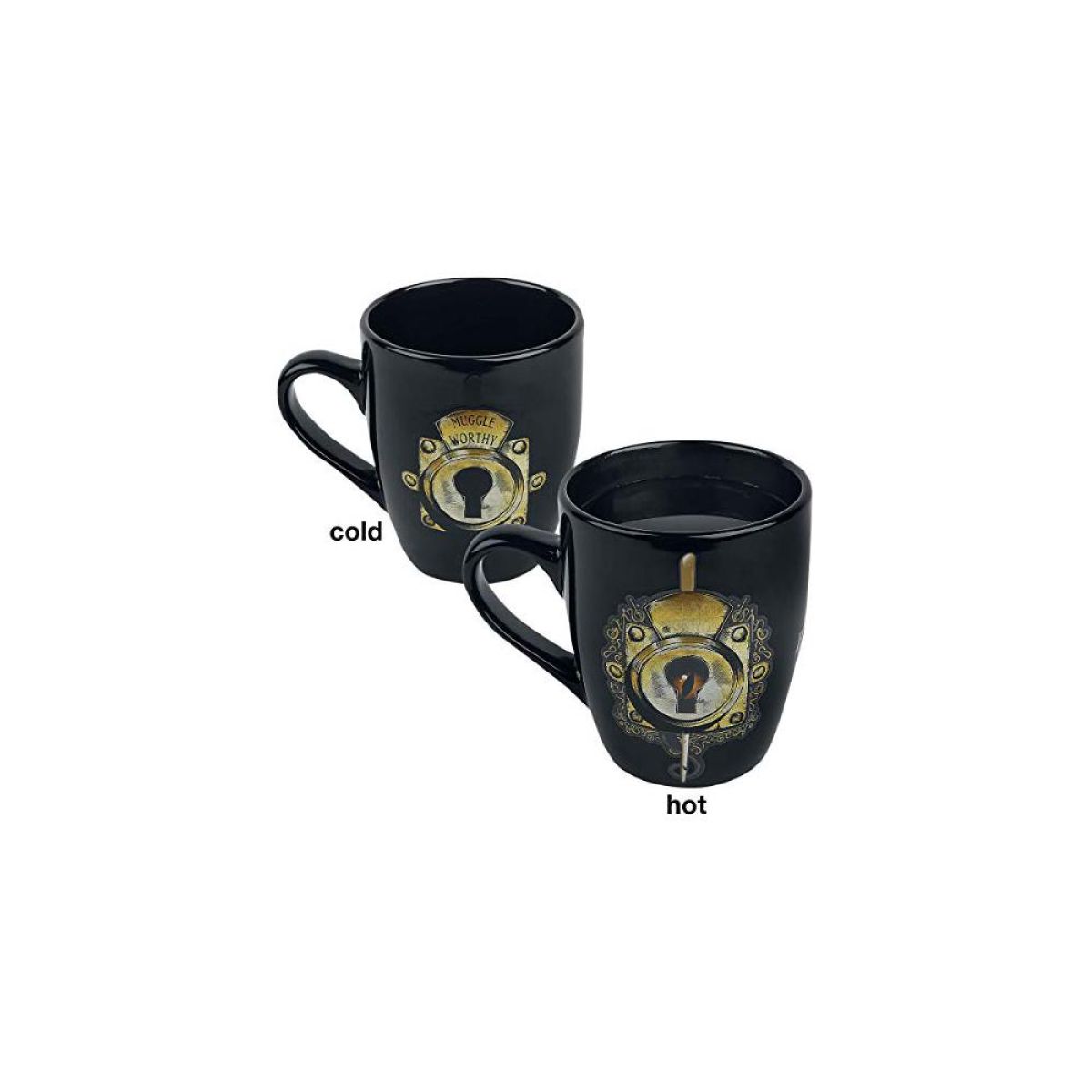 Phantastische Tierwesen Tasse mit Thermoeffekt schwarz