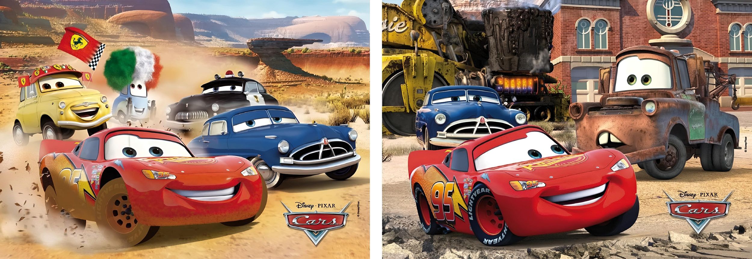 Cars 2 x 20 teiliges Puzzle