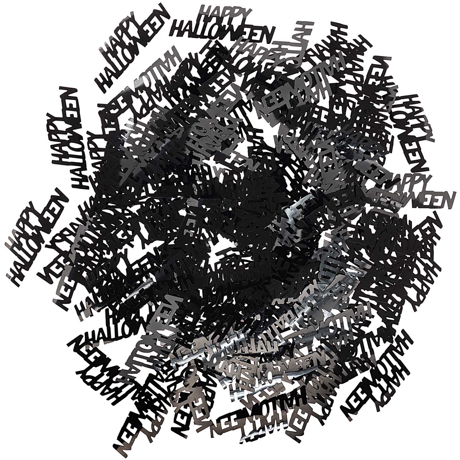 Flitterstreu Halloween Schriftzug schwarz 200 Stück