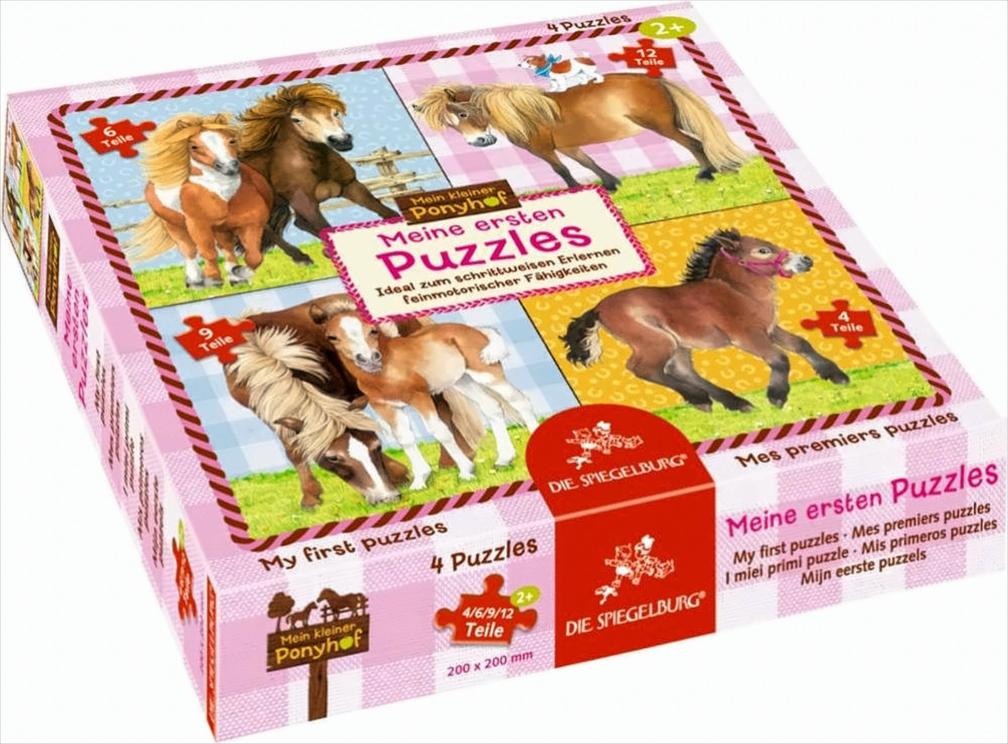 Meine ersten Puzzles (4/6/9/12 Teile) Mein kleiner Ponyhof