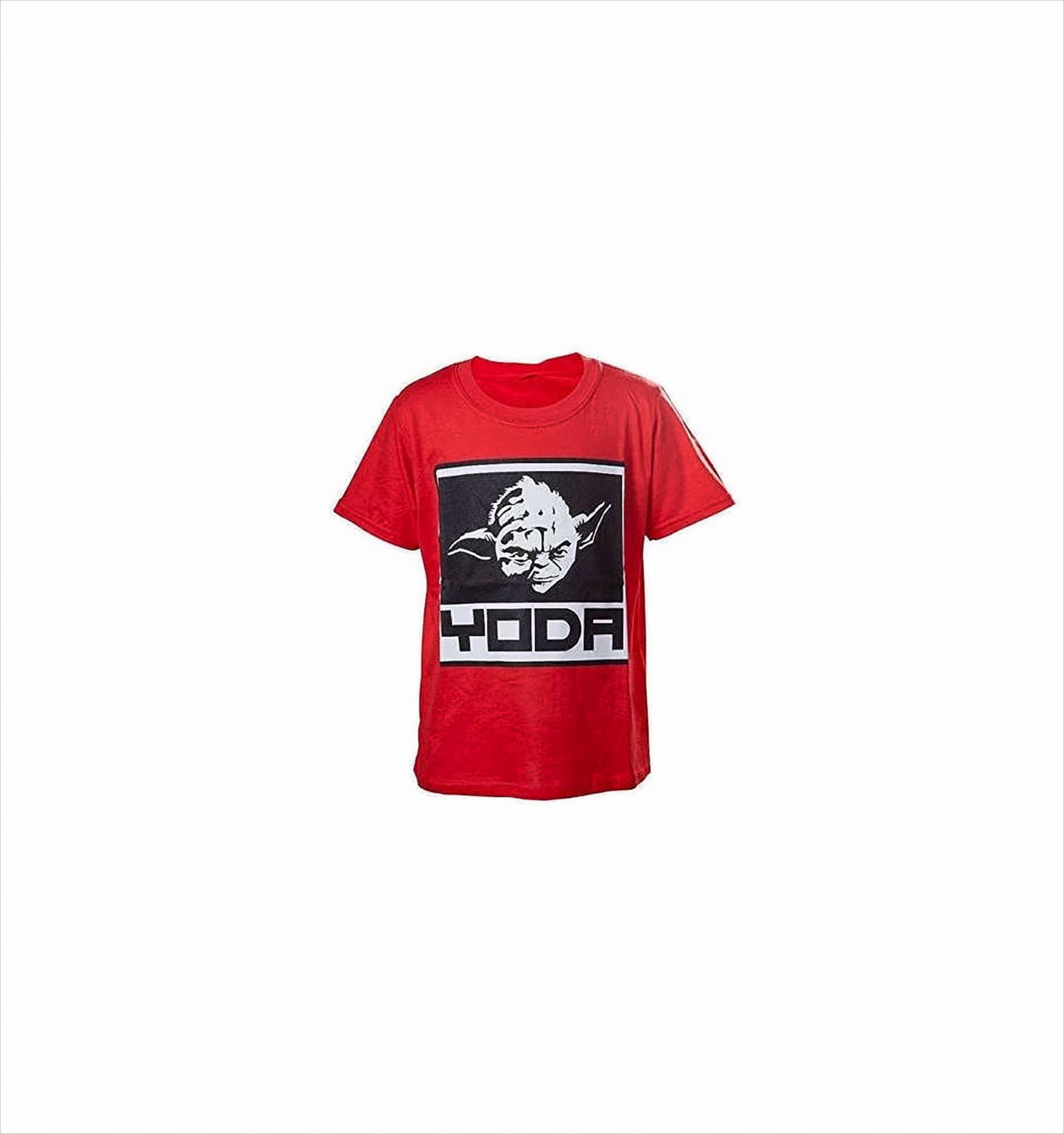 Star Wars Jungen T-Shirt Yoda Framed Closeup, Rot, XXS
