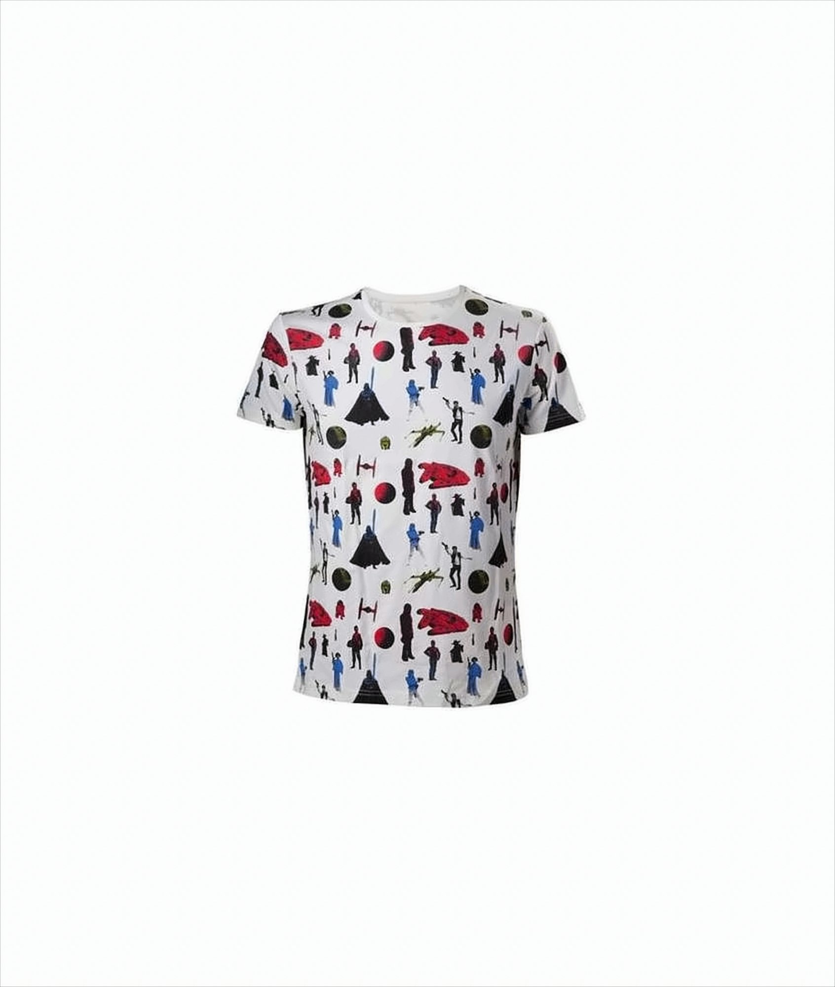 Star Wars T-Shirt -S- All Over Print, weiss