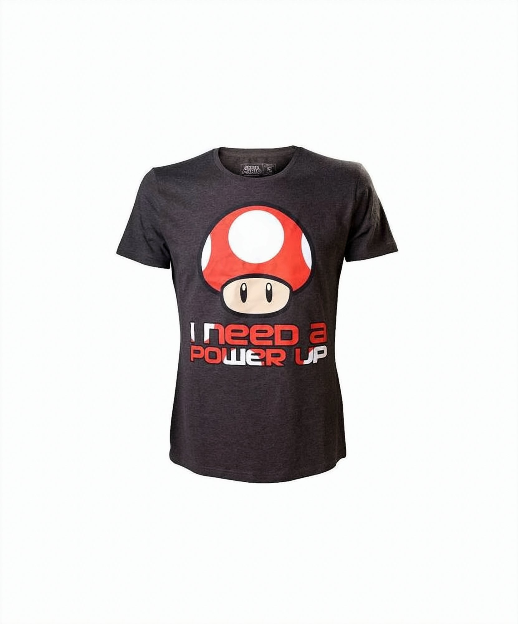 Nintendo T-Shirt -L- I need a Power Up, grau