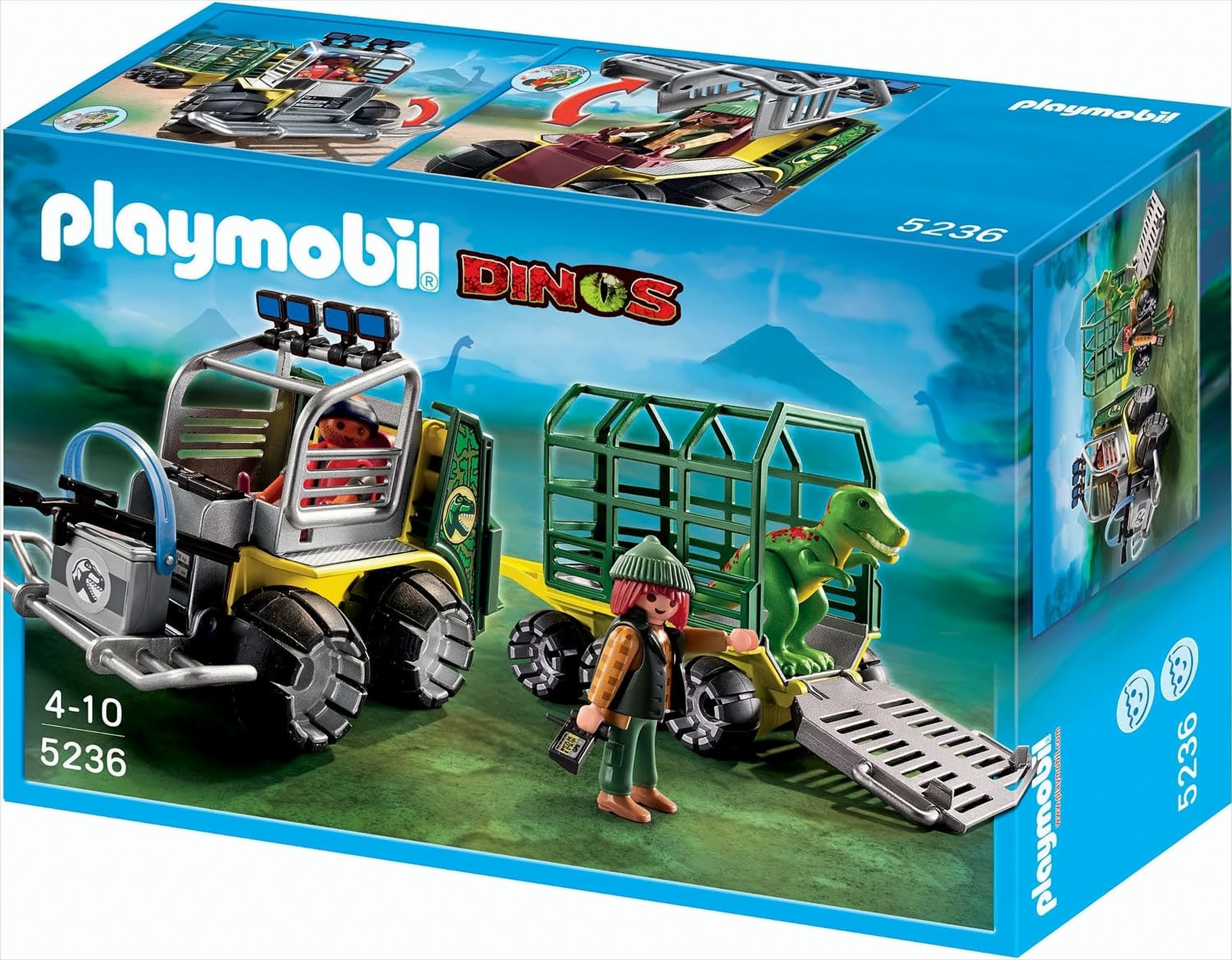 Playmobil 5236 - Forscherfahrzeug mit Käfiganhänger