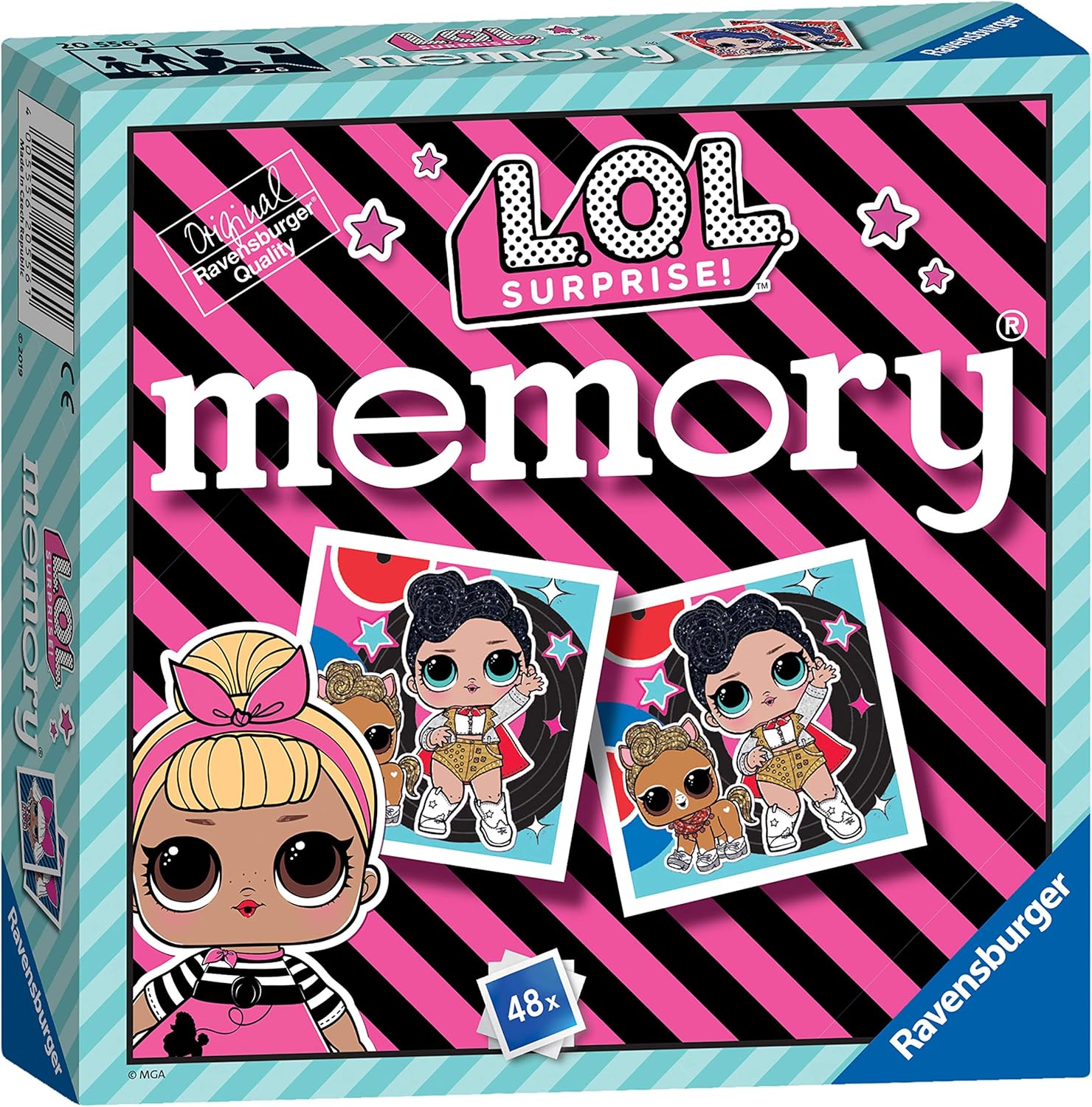 Ravensburger 20556 - LOL Surprise-Mini Memory, der Spieleklassiker für alle LOL Surprise Fans