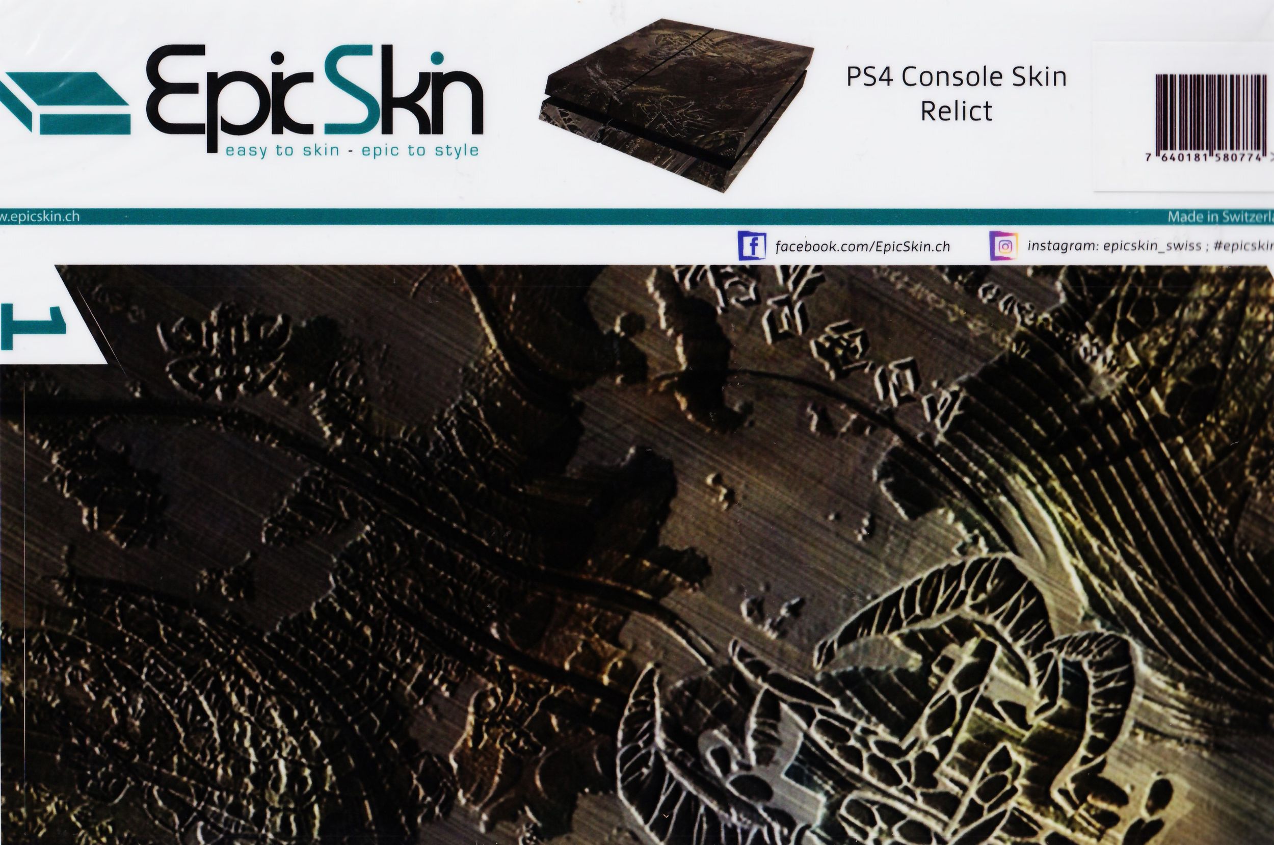 PS4 Console Skin - Design Aufkleber Relict