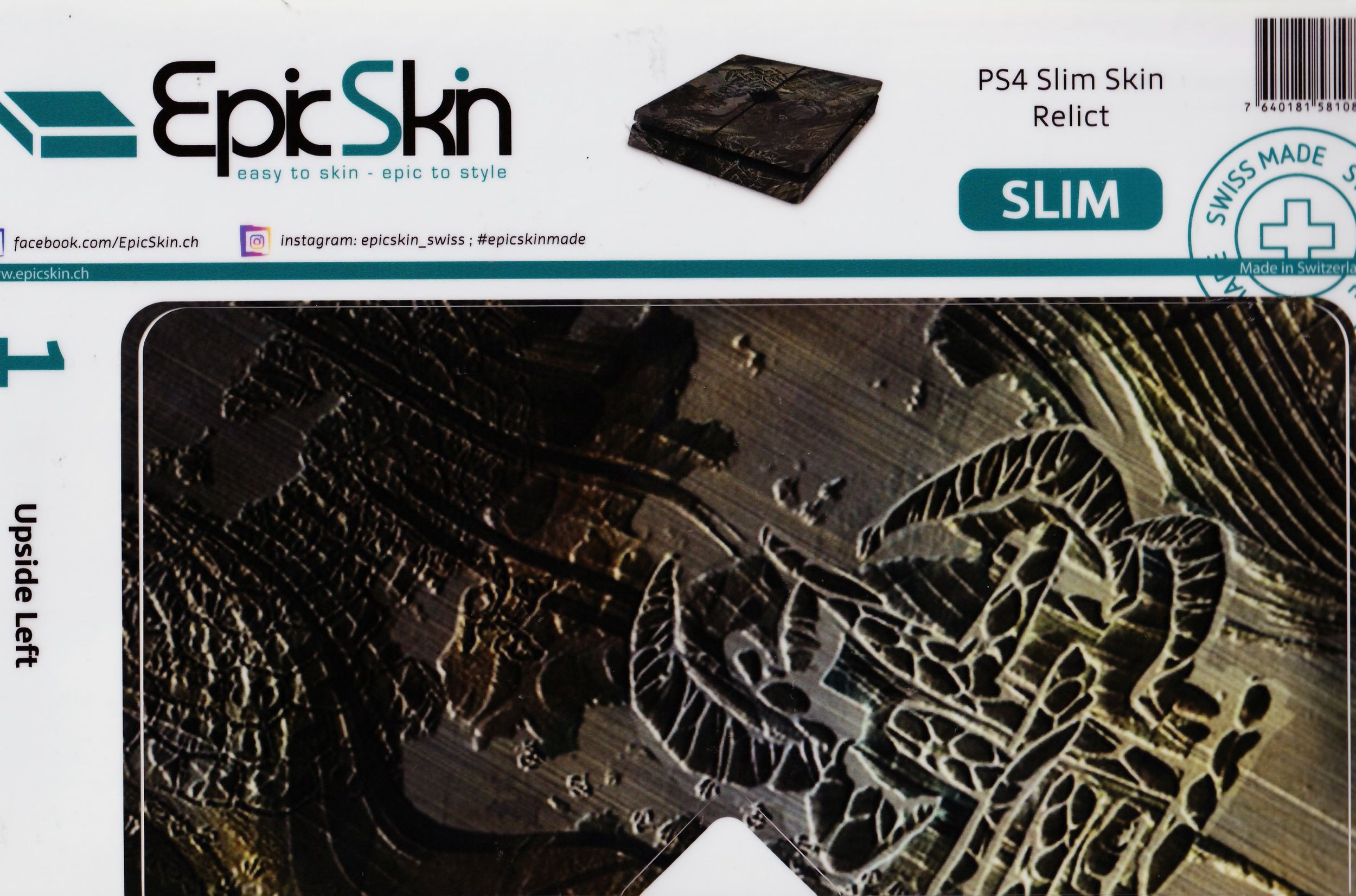 PS4 Slim Skin - Design Aufkleber Relict