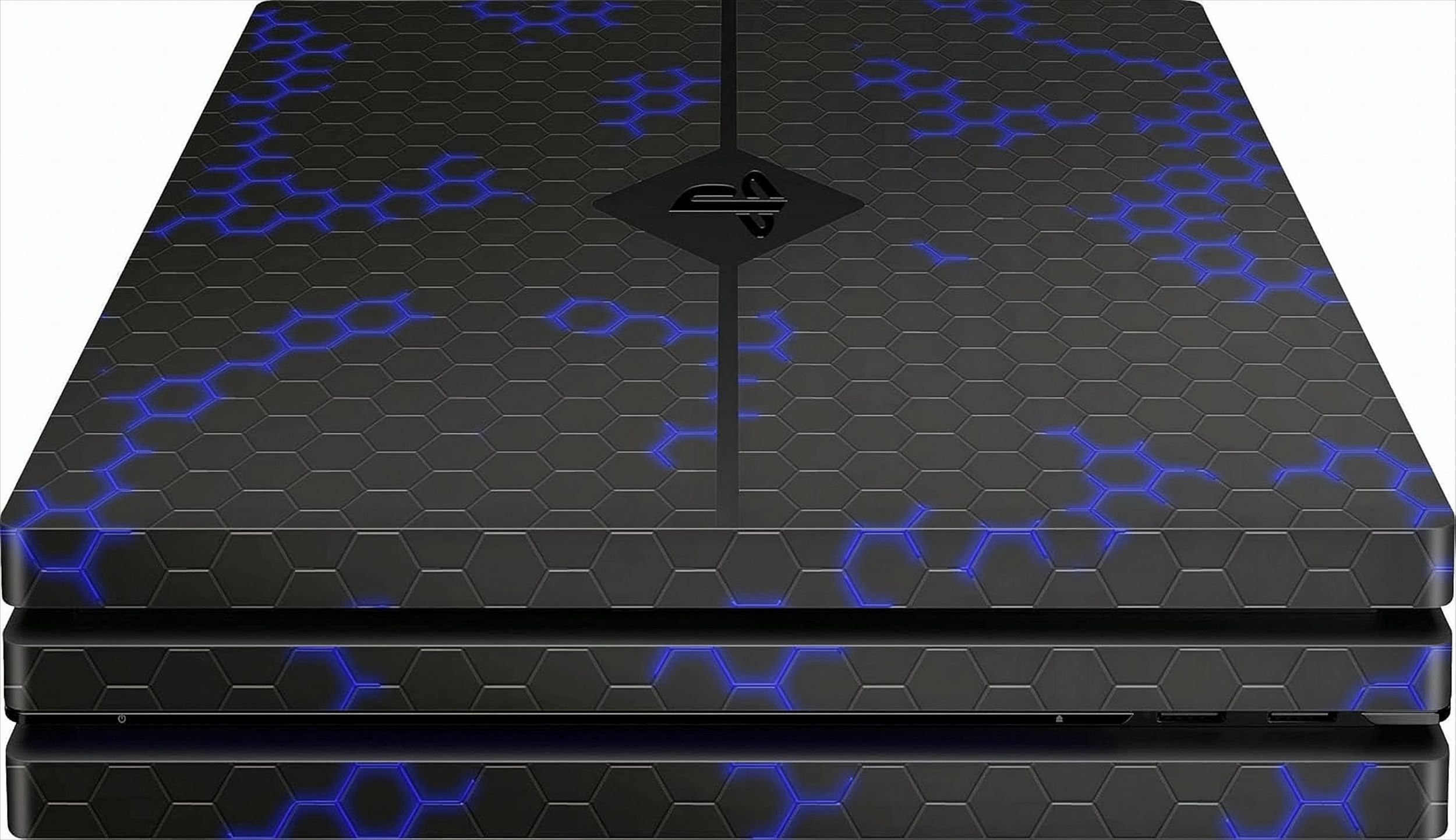 PS4 Pro Skin - Design Aufkleber Nano Tech Blue