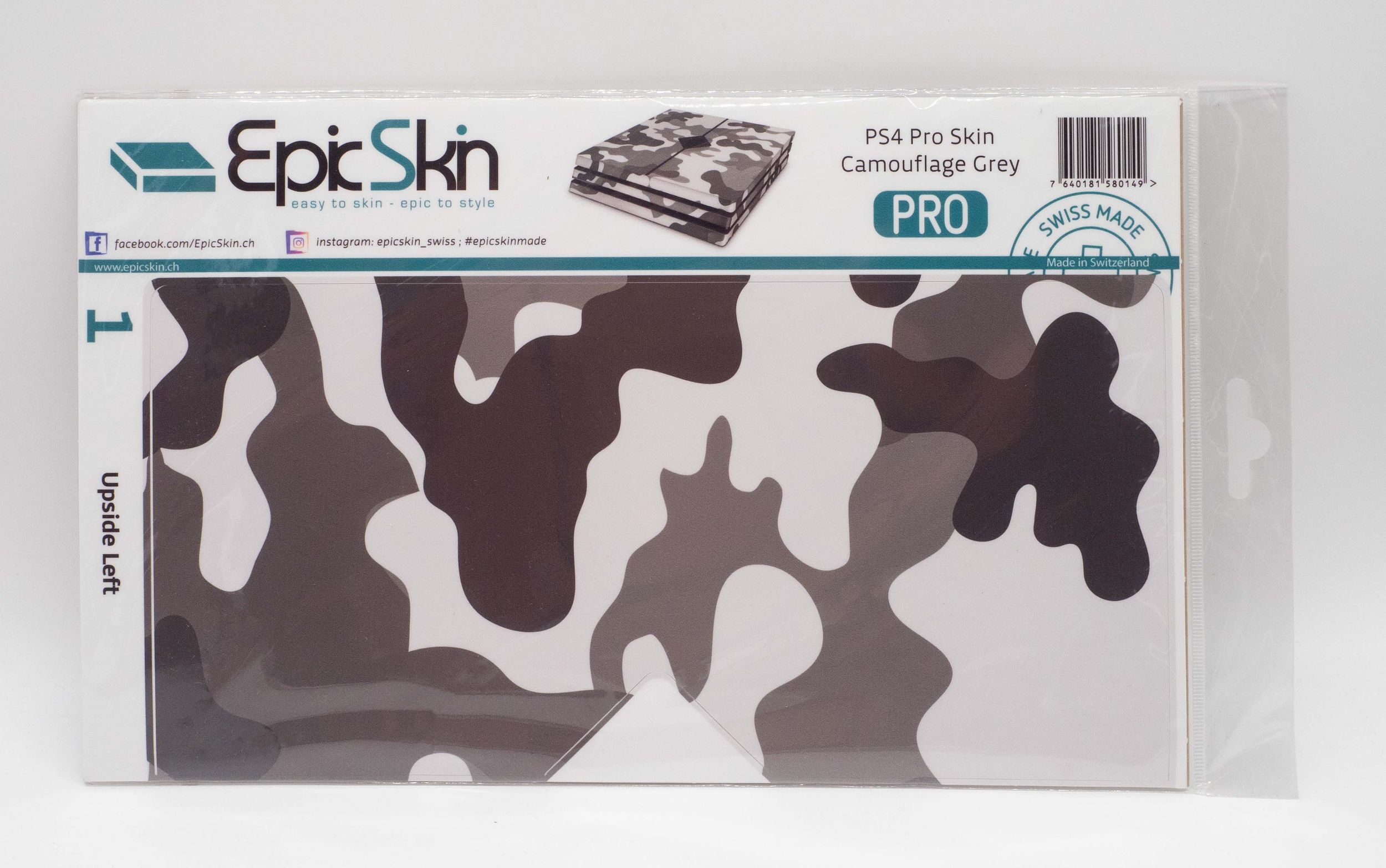 PS4 Pro Skin - Design Aufkleber Camouflage Grey