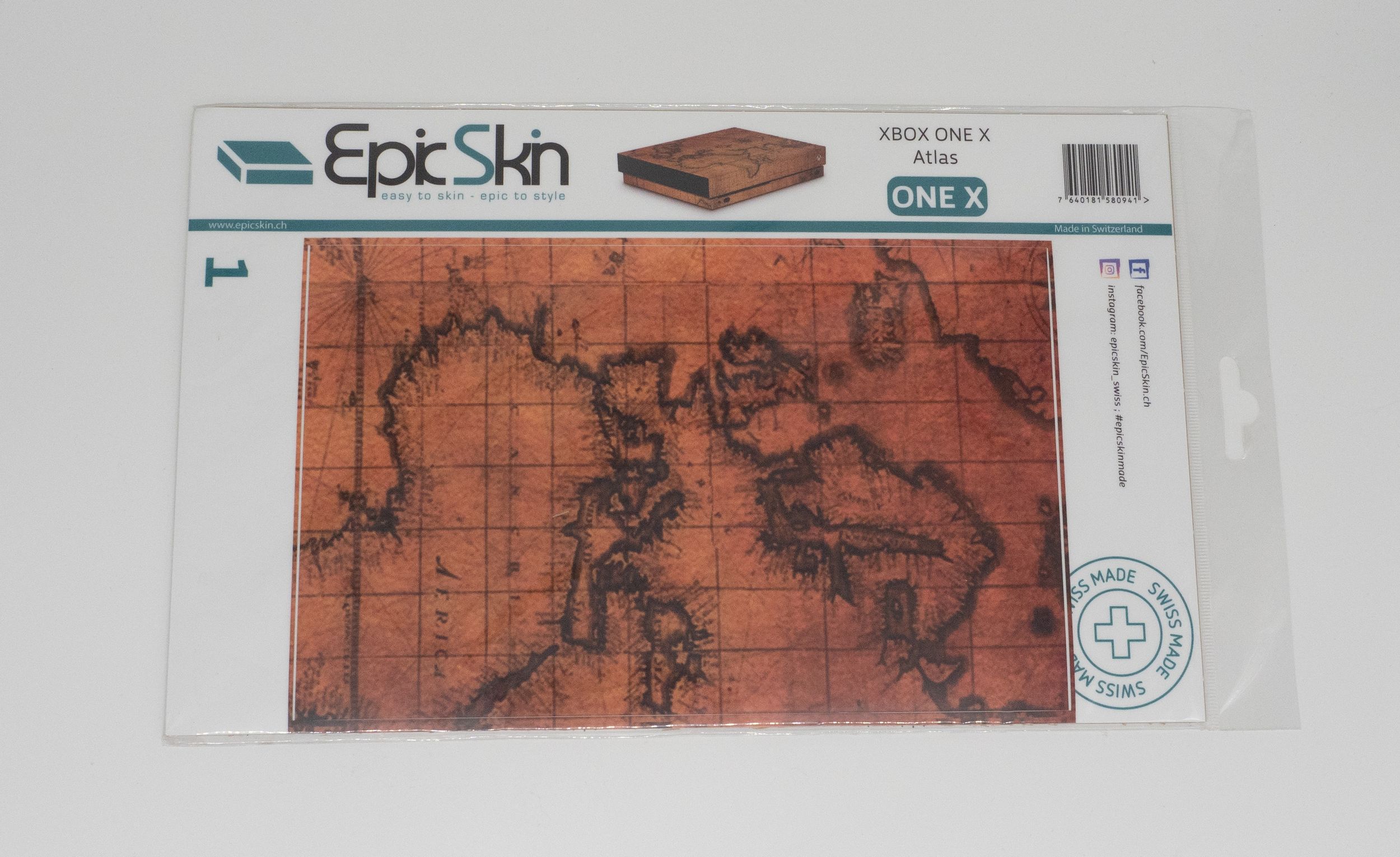 XBOX ONE X Skin - Design Aufkleber Atlas