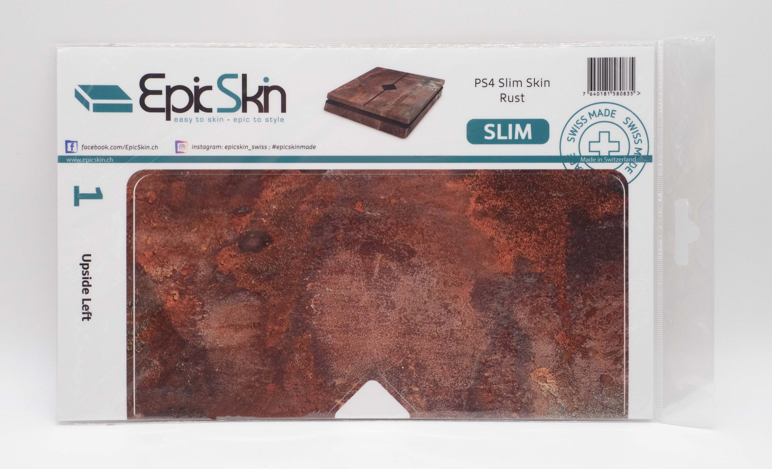 PS4 Slim Skin - Design Aufkleber Rust