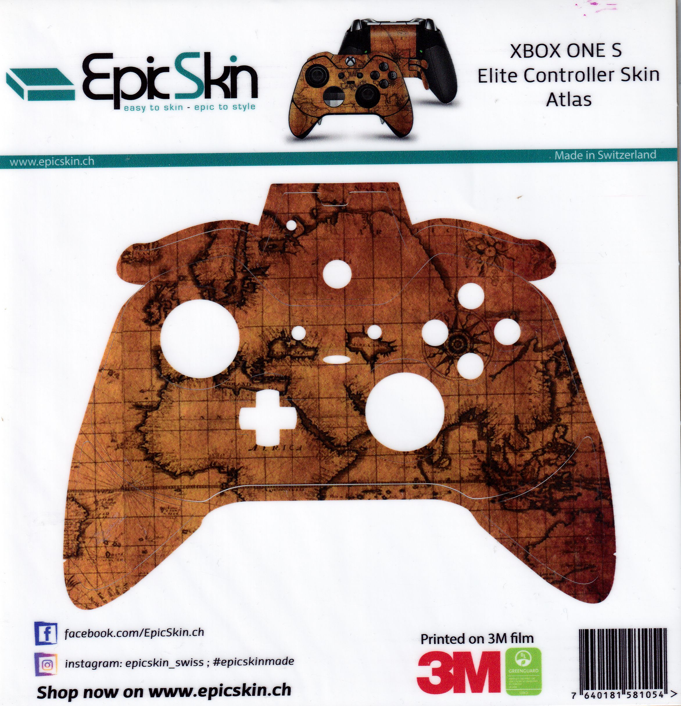 XBOX ONE S Controller Skin - Design Aufkleber Rust