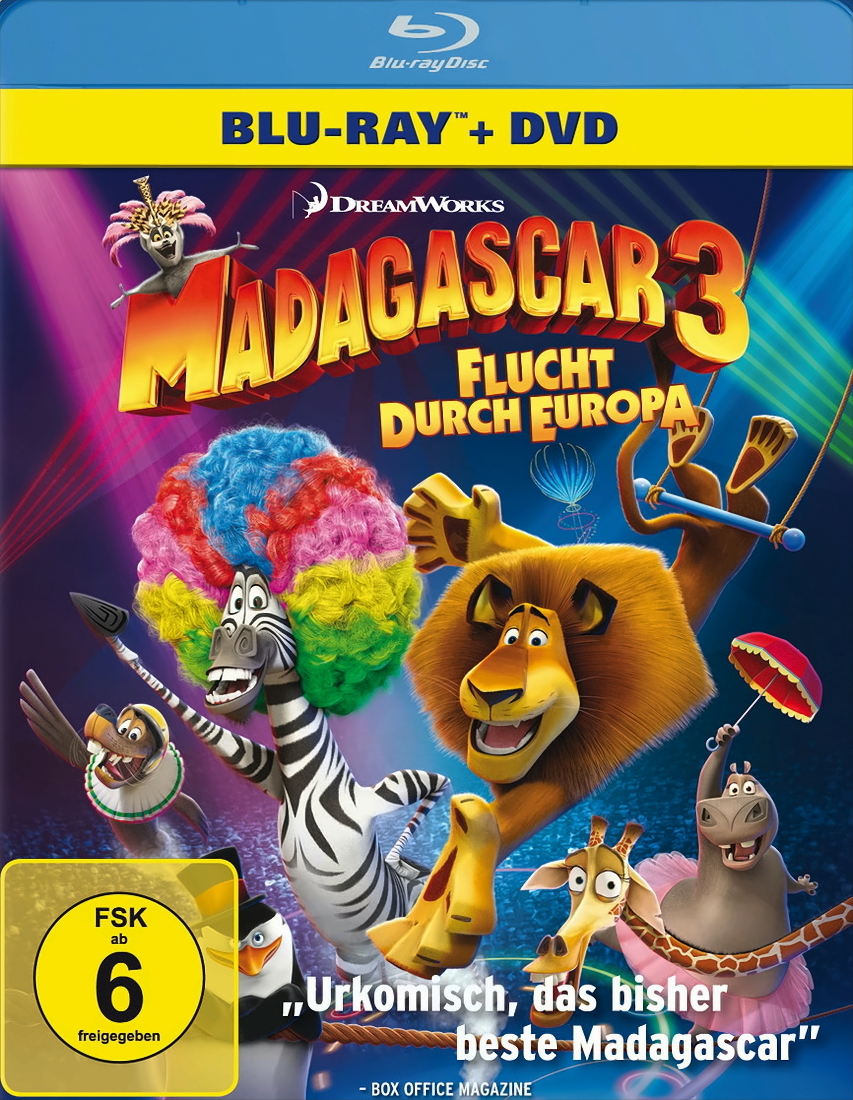 Madagascar 3: Flucht durch Europa (+ DVD, 2 Discs)