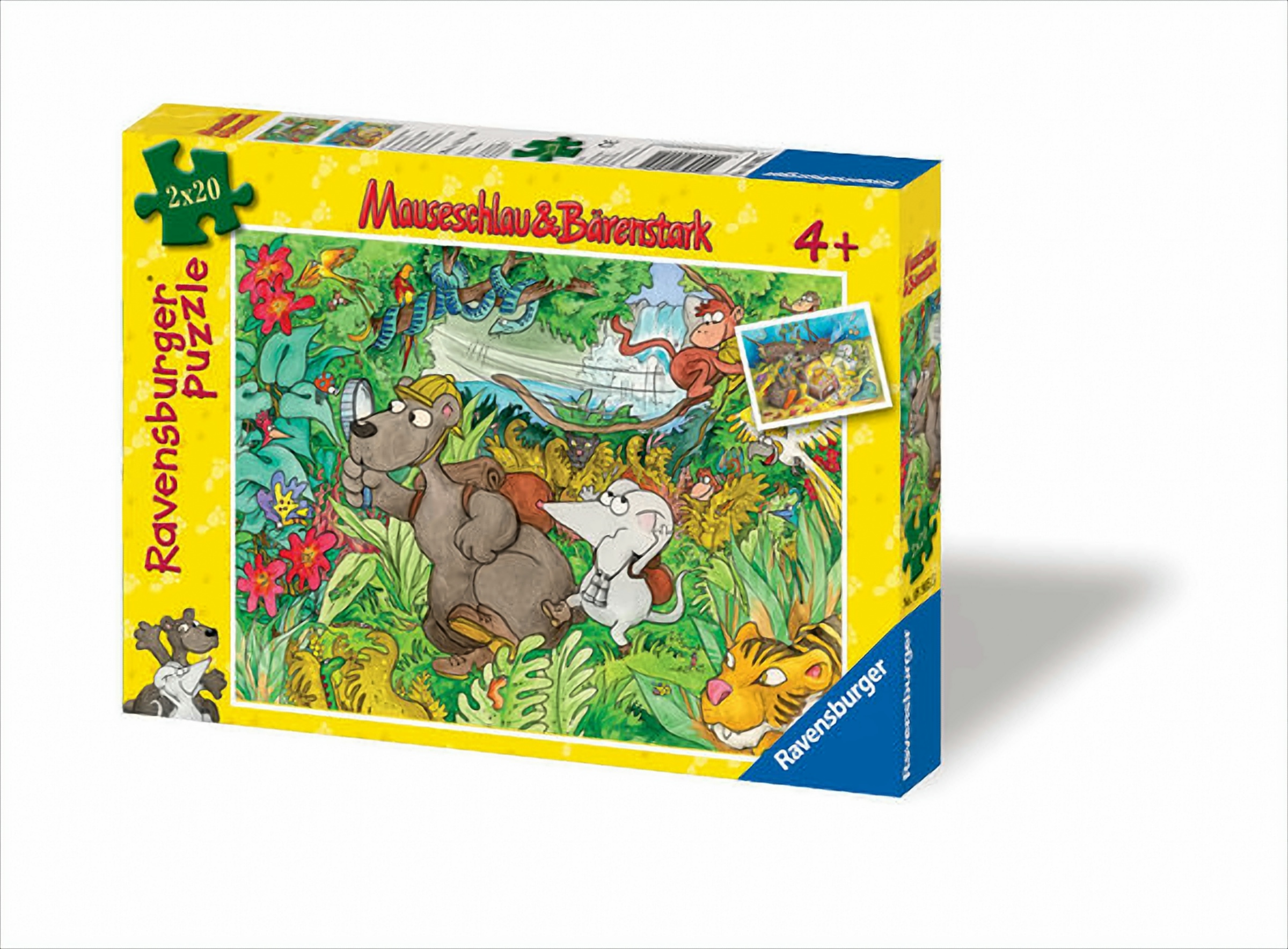 Auf Entdeckungstour, 2 Motive - 20 Teile Puzzle