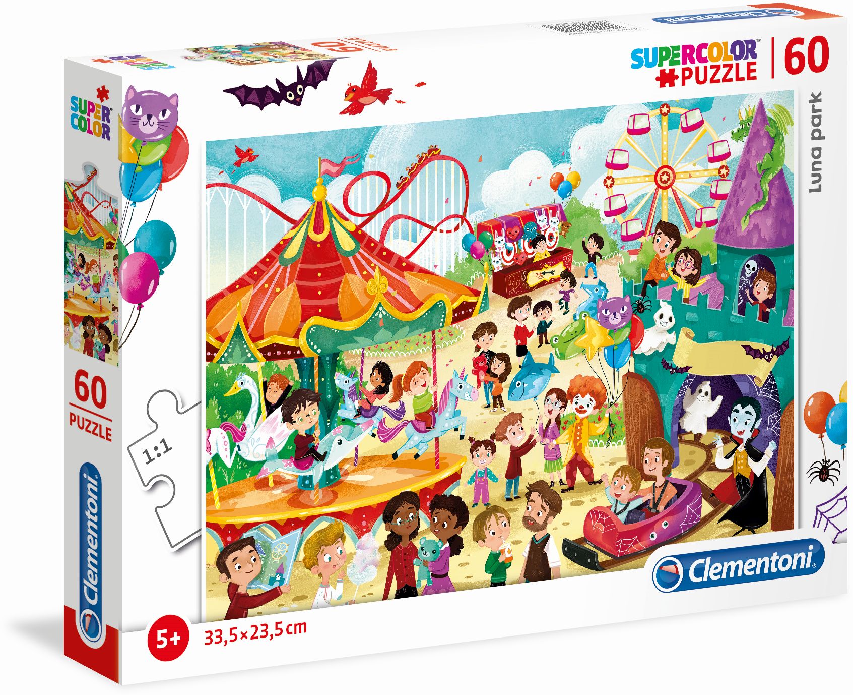 Supercolor Puzzle - Luna Park, 60 Teile