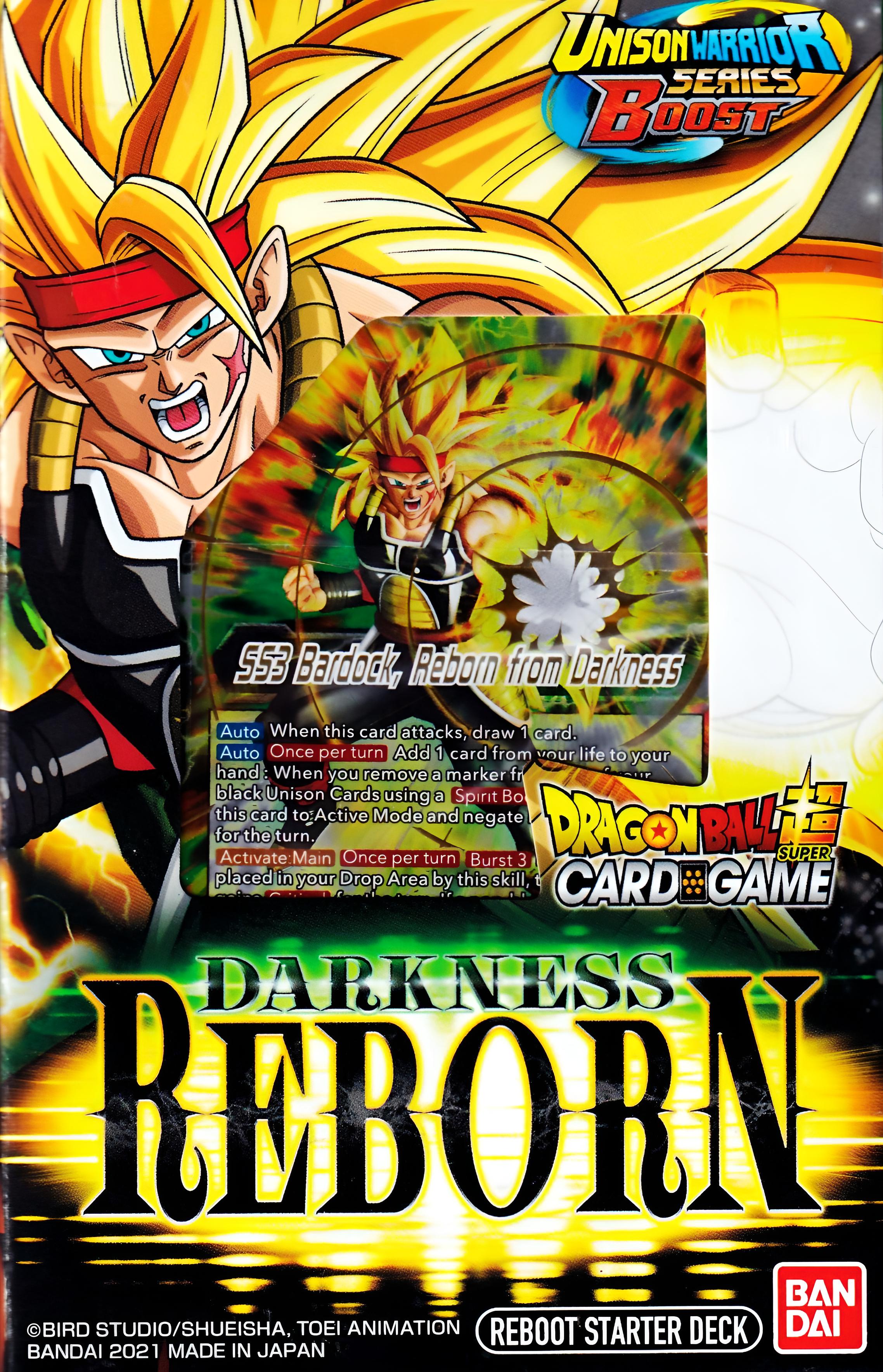 DBZ Dragon Ball Super Unison Warrior Series 5 Reboot [SD16] Darkness Reborn Starter Deck – 51 Karten