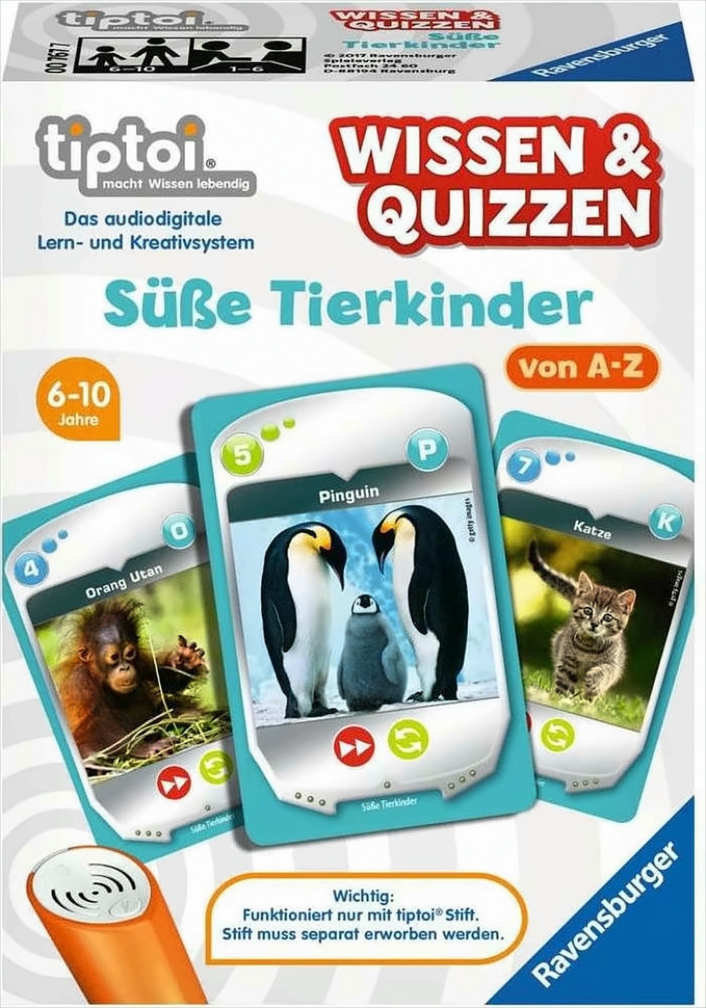 tiptoi Wissen und Quizzen Süße Tierkinder Spiel