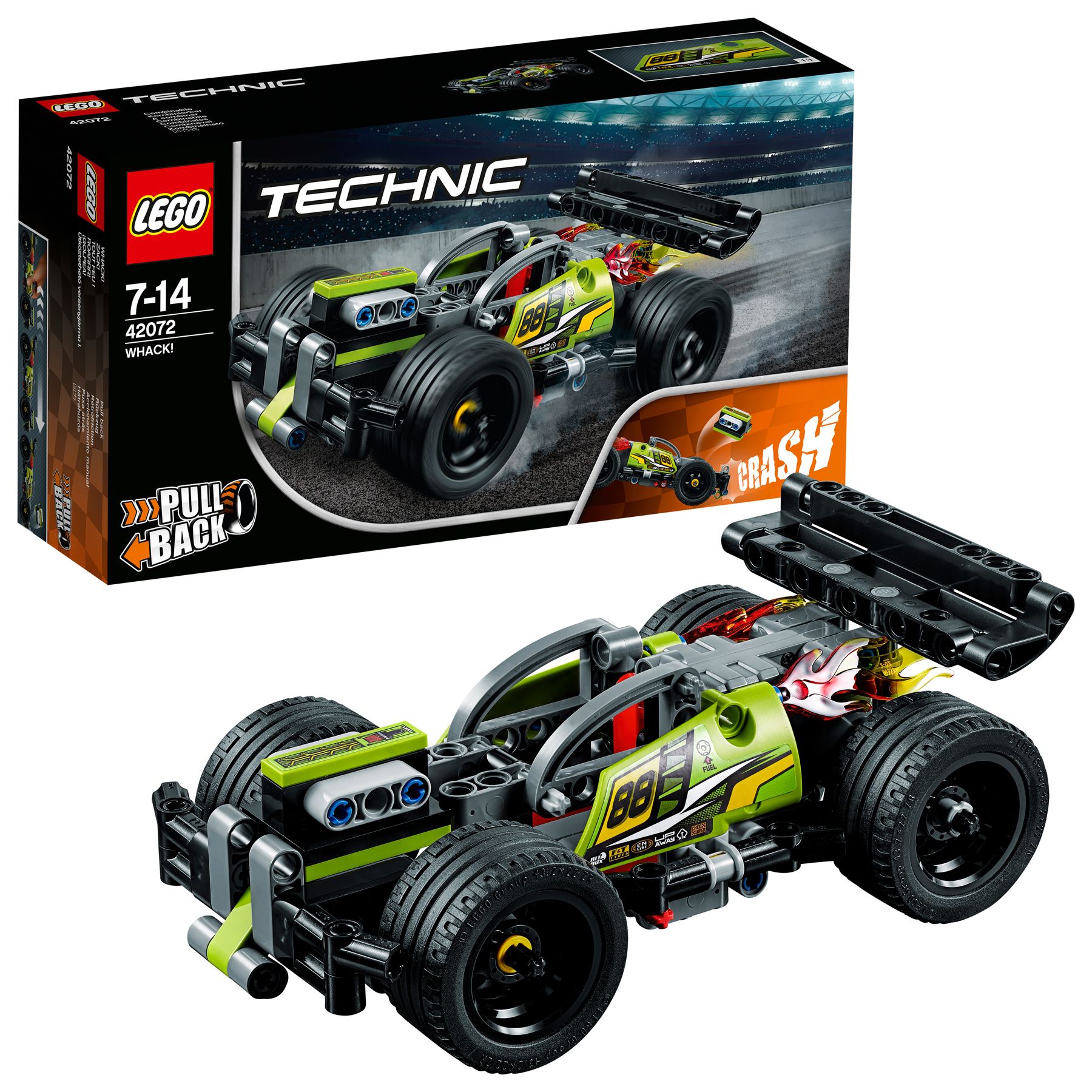 LEGO Technic 42072 - Zack Rückziehauto, Set für geübte Baumeister