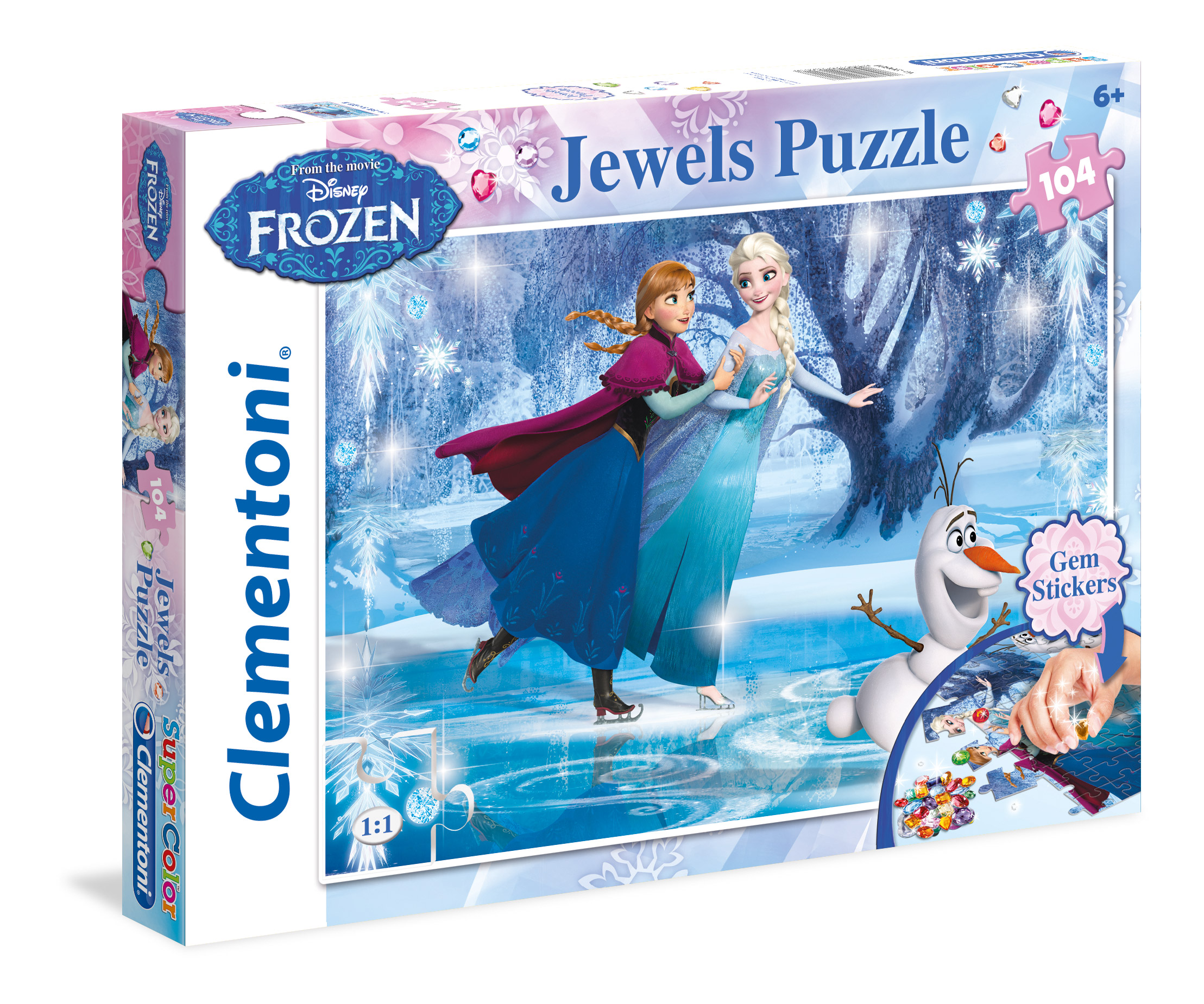 Jewels Puzzle Frozen, 104 Teile