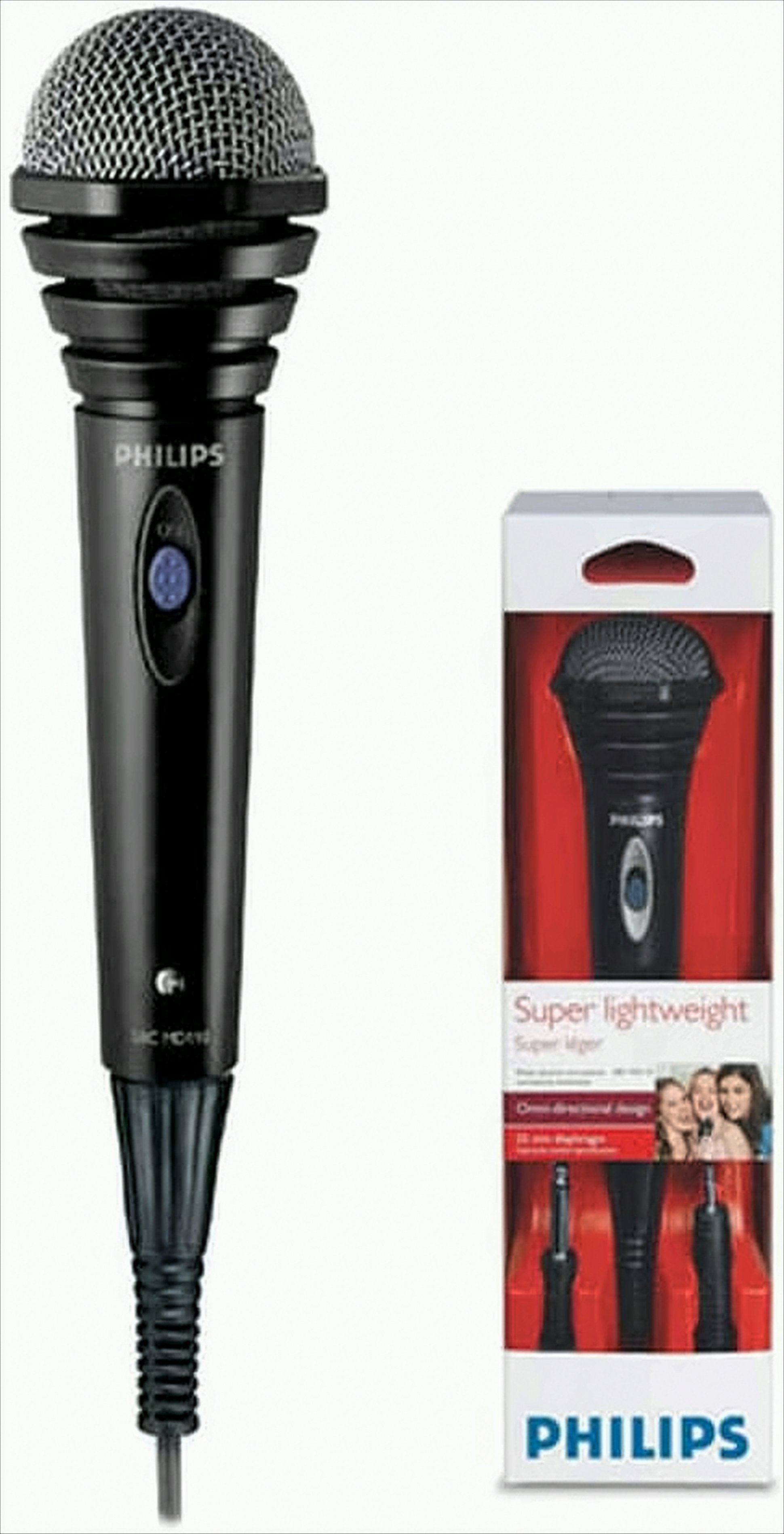 Mikrofon Dynamische Kabelgebundenes Mikrofon Ideael für Karaoke - 1,5m Kabel - Schwarz