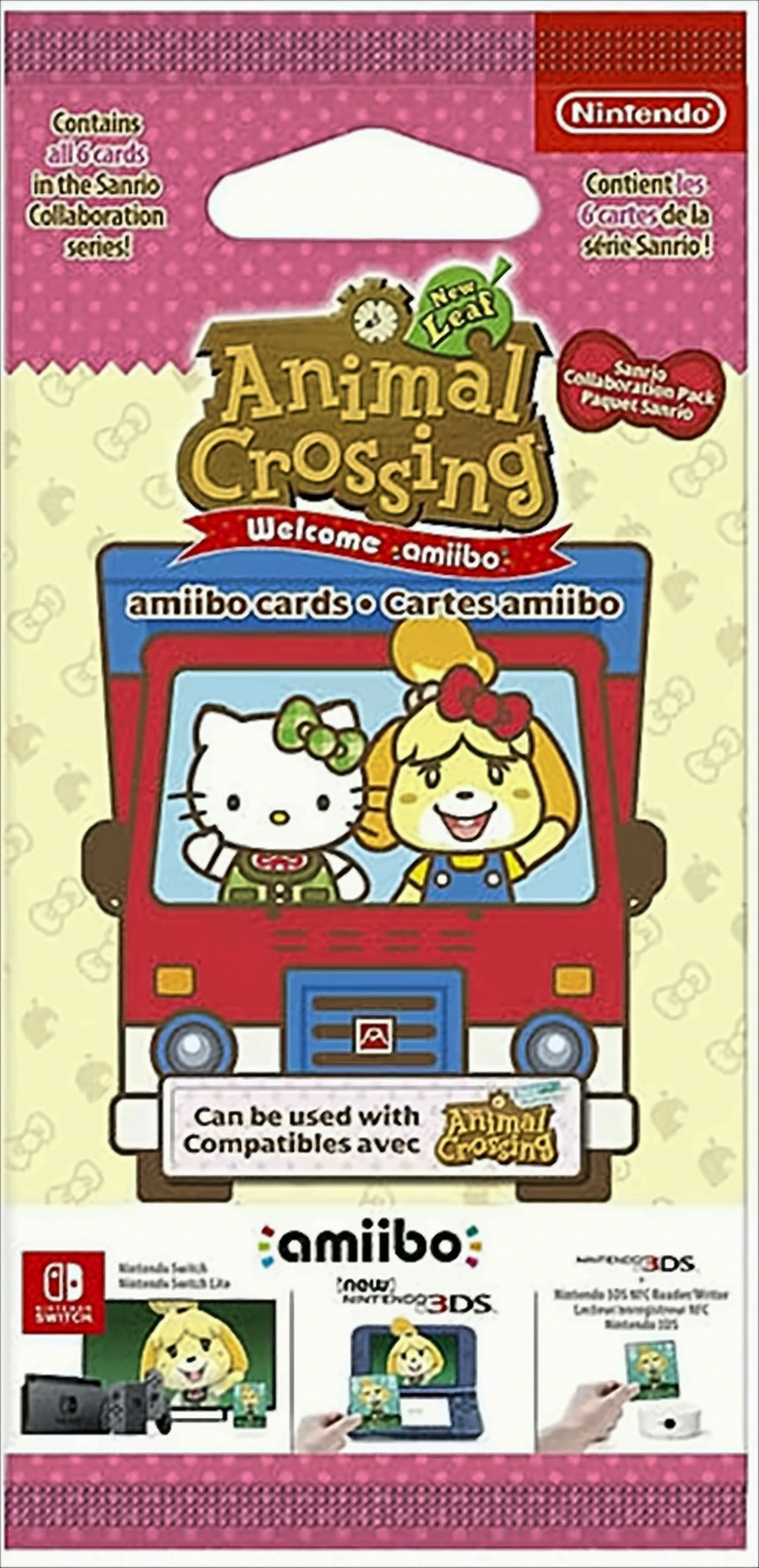 amiibo-Karten 6 Stück Animal Crossing New Leaf + Sanrio