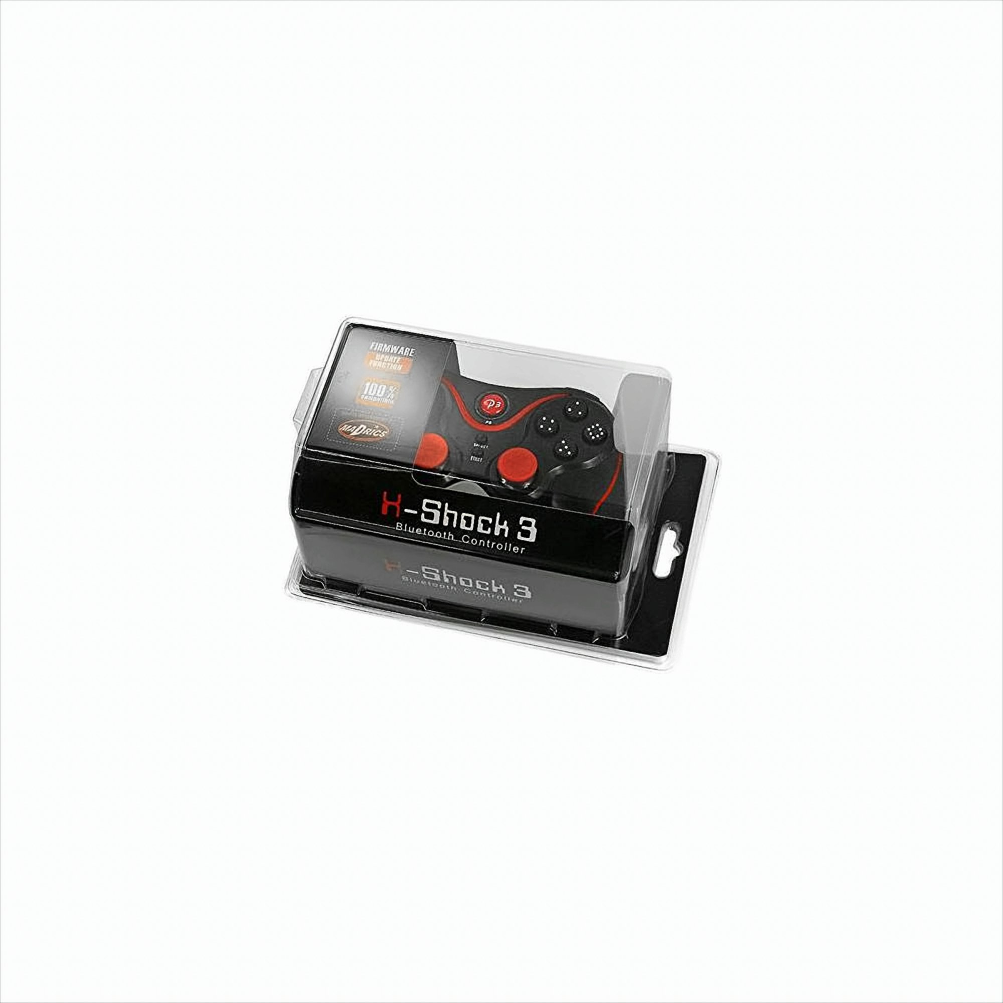 Joypad Madrics X-Shock PS3 Bluetooth Wireless Controller 6-Axes Schwarz-Rot