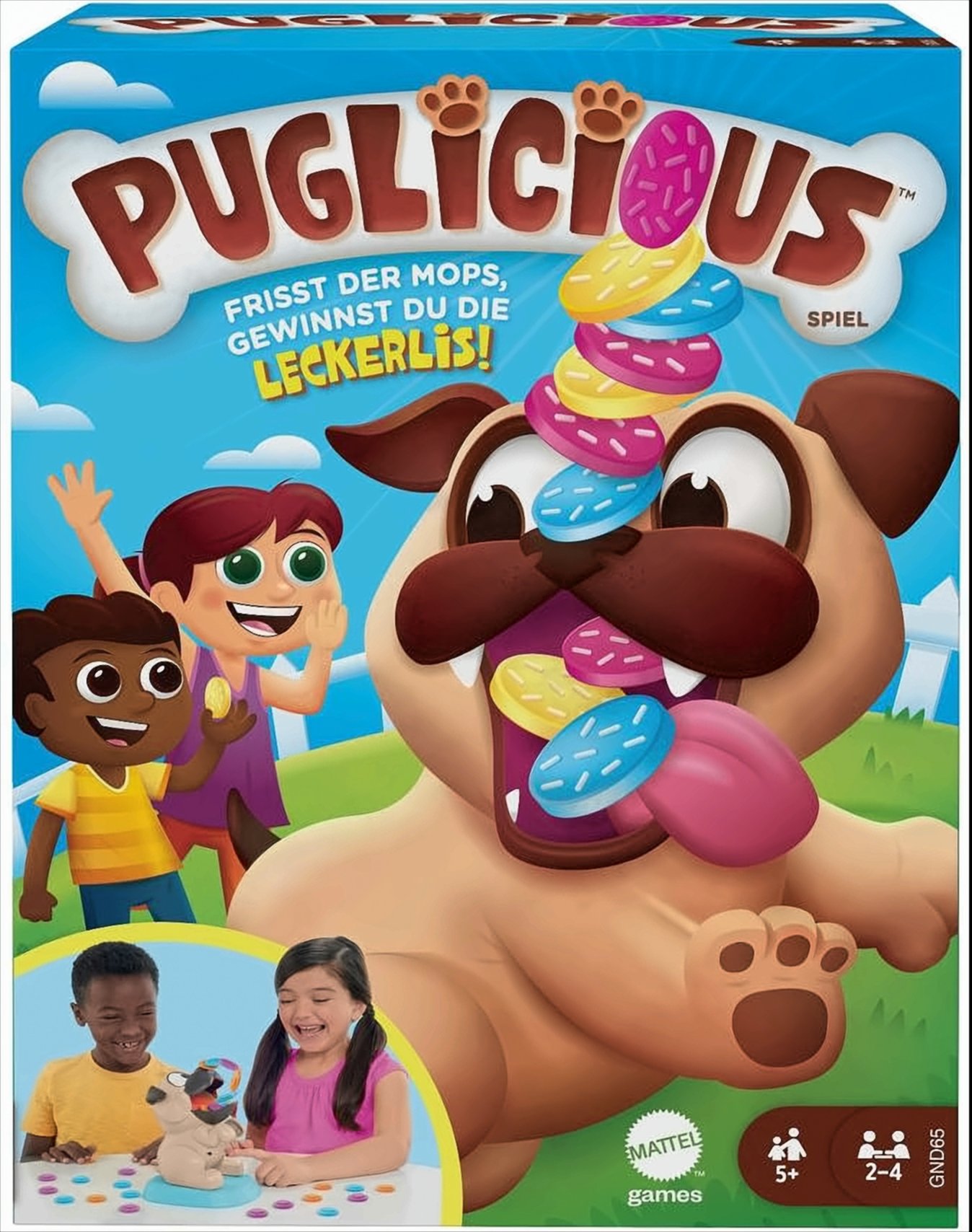Mattel - Mattel Games Puglicious, Kinderspiel, Aktionsspiel