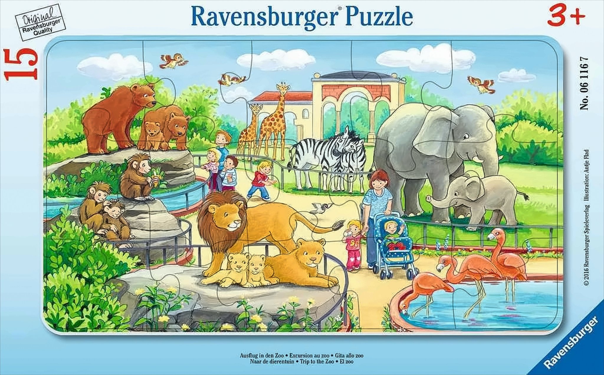 Ravensburger - Ausflug in den Zoo, 15 Teile
