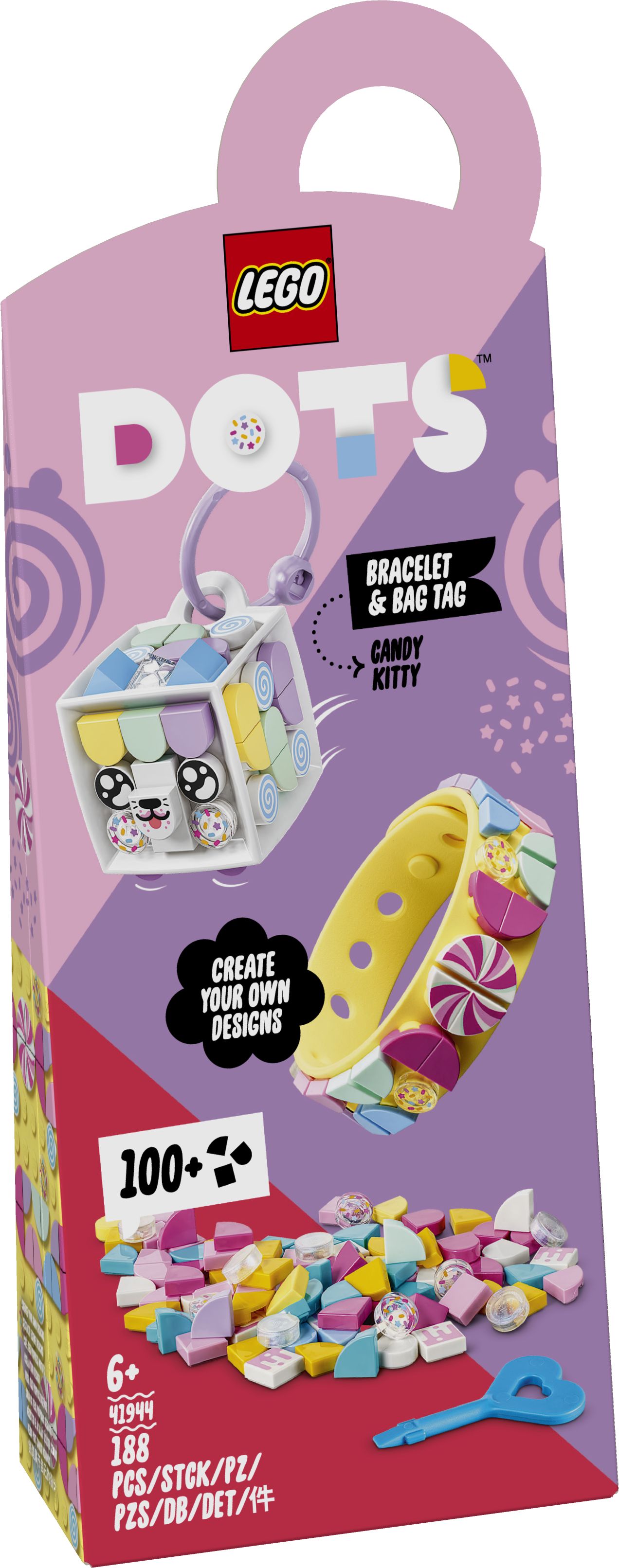 LEGO DOTS 41944 - Candy Kitty Armband & Taschenanhänger