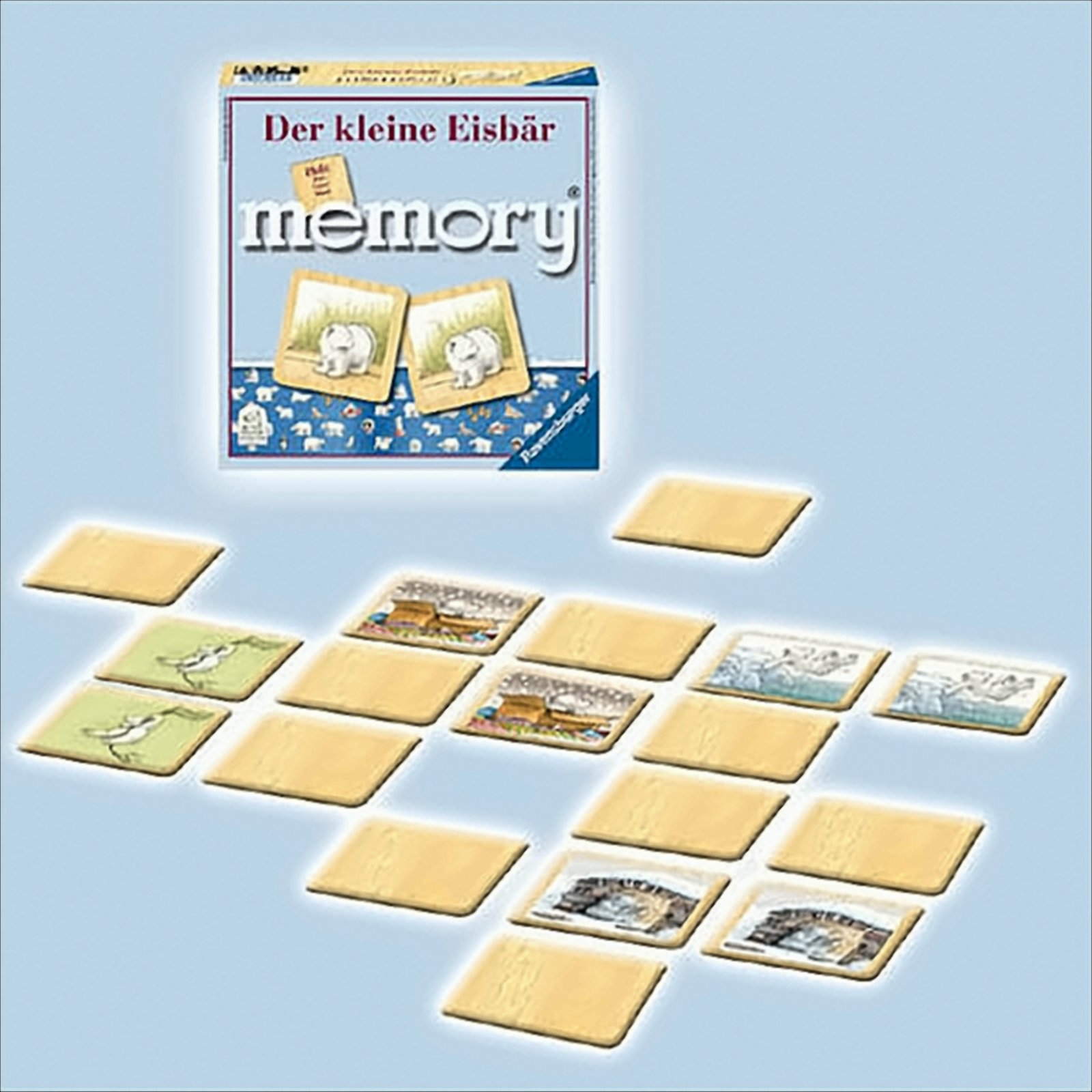 Eisbär: Holz-memory