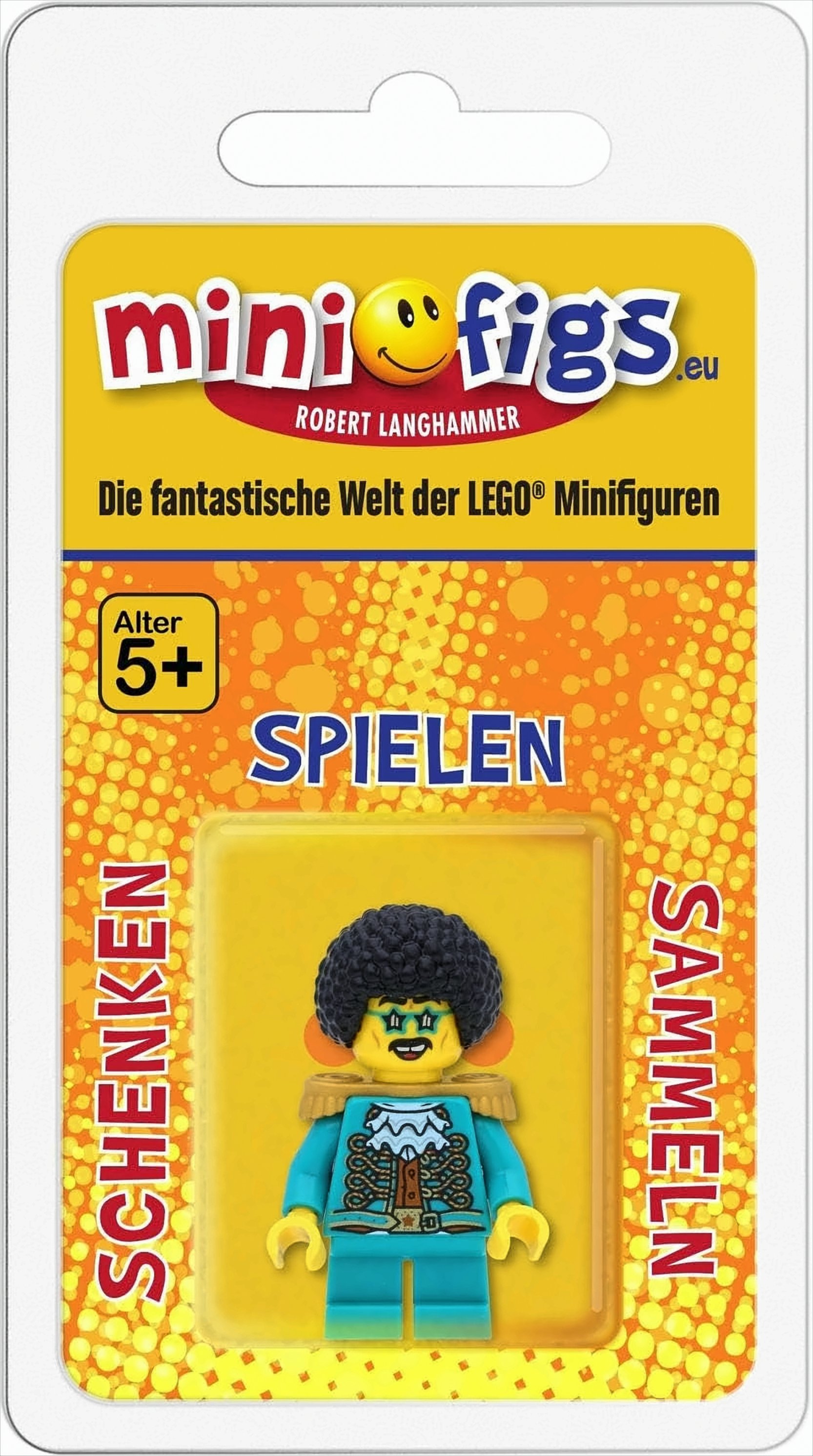 LEGO Ninjago Minifigur Jacob Pevsner (Elementarmeister des Klangs) mit Gitarre