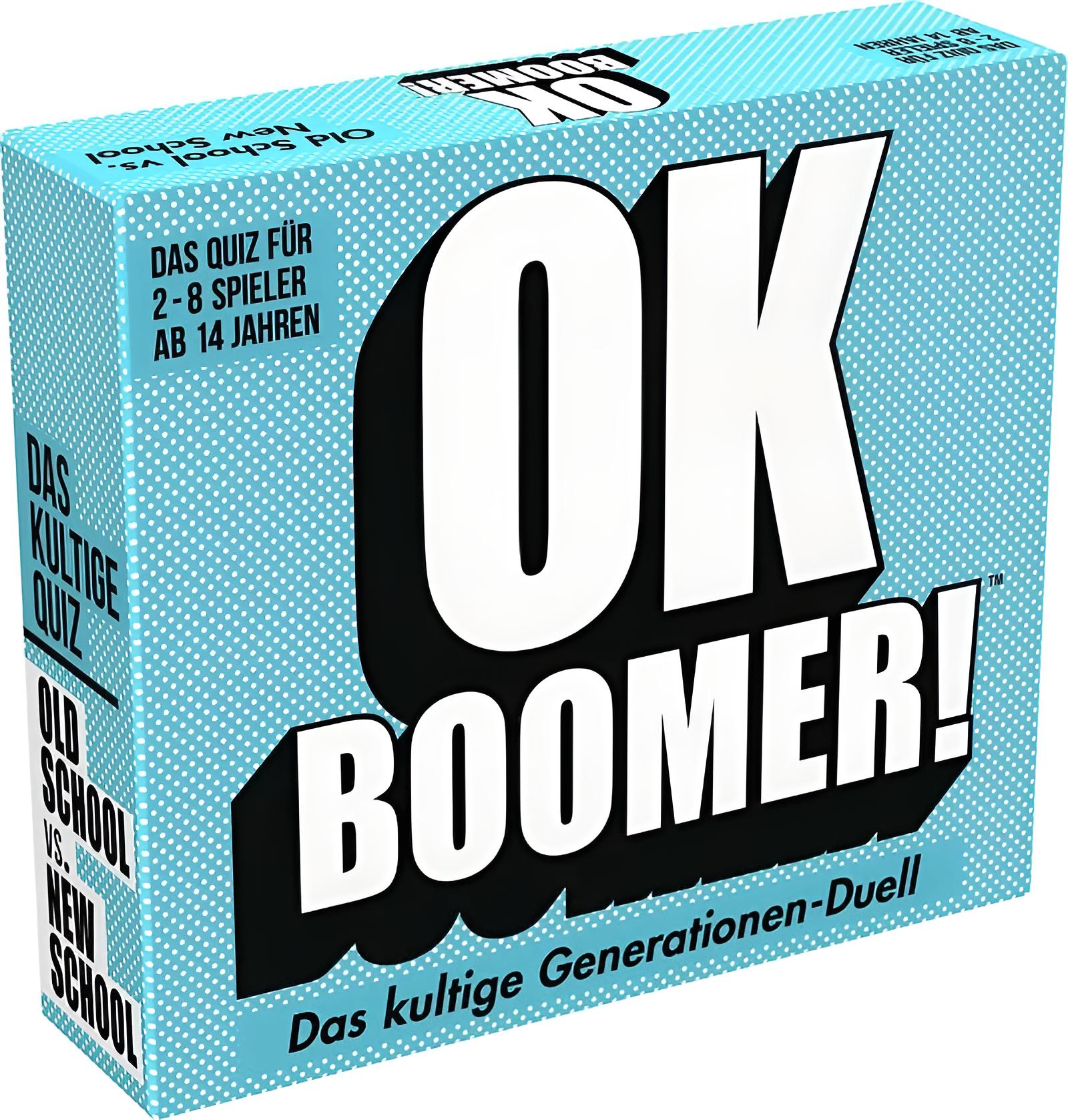 OK Boomer!, Kartenspiel ab 14 Jahren, Gesellschaftsspiel für Spieleabend für 2 bis 8 Spieler