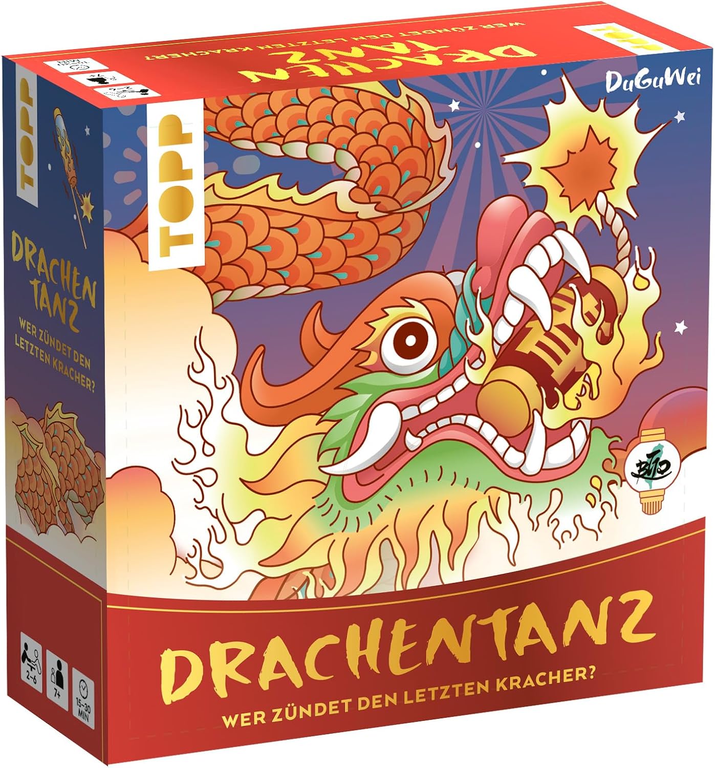 Drachentanz – Wer zündet den letzten Kracher?: Das Kartenspiel mit dem Wilden Punkte-Feuerwerk