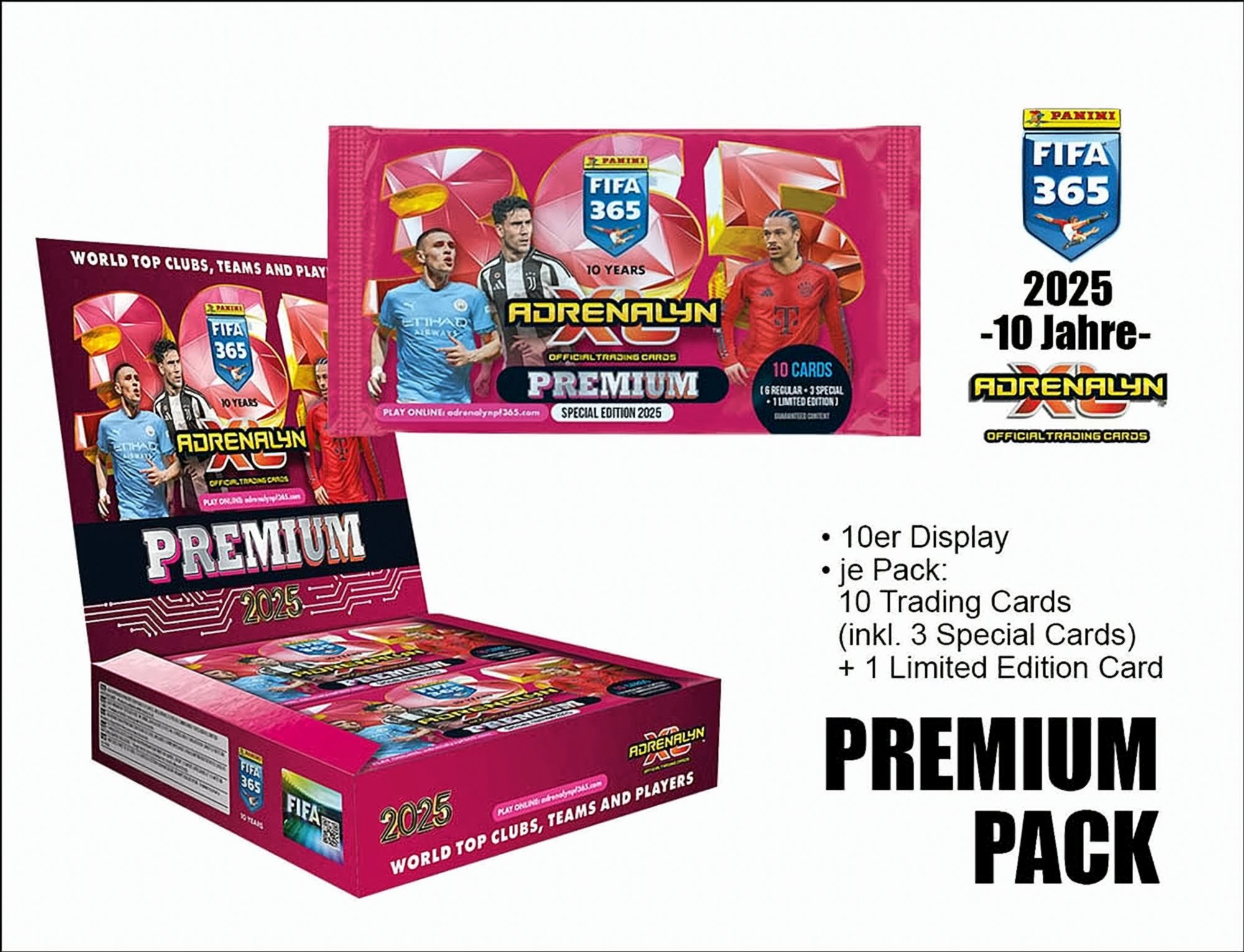 2025 FIFA 365 Adrenalyn XL TC Premium Booster Display