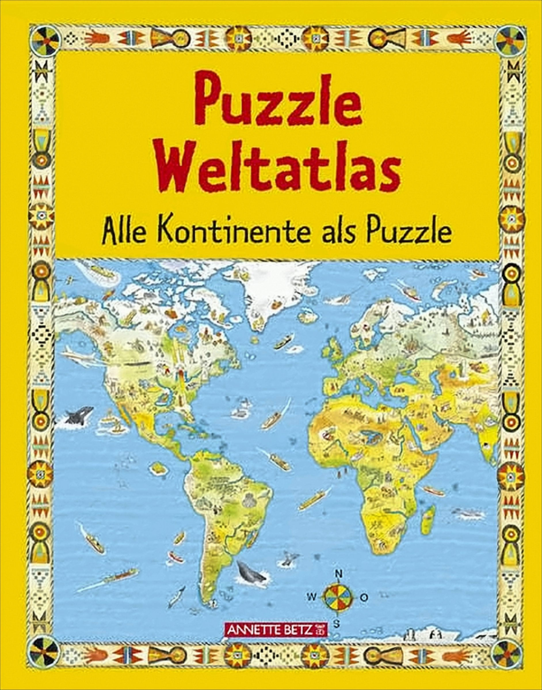 Puzzle Weltatlas: Alle Kontinente als Puzzle