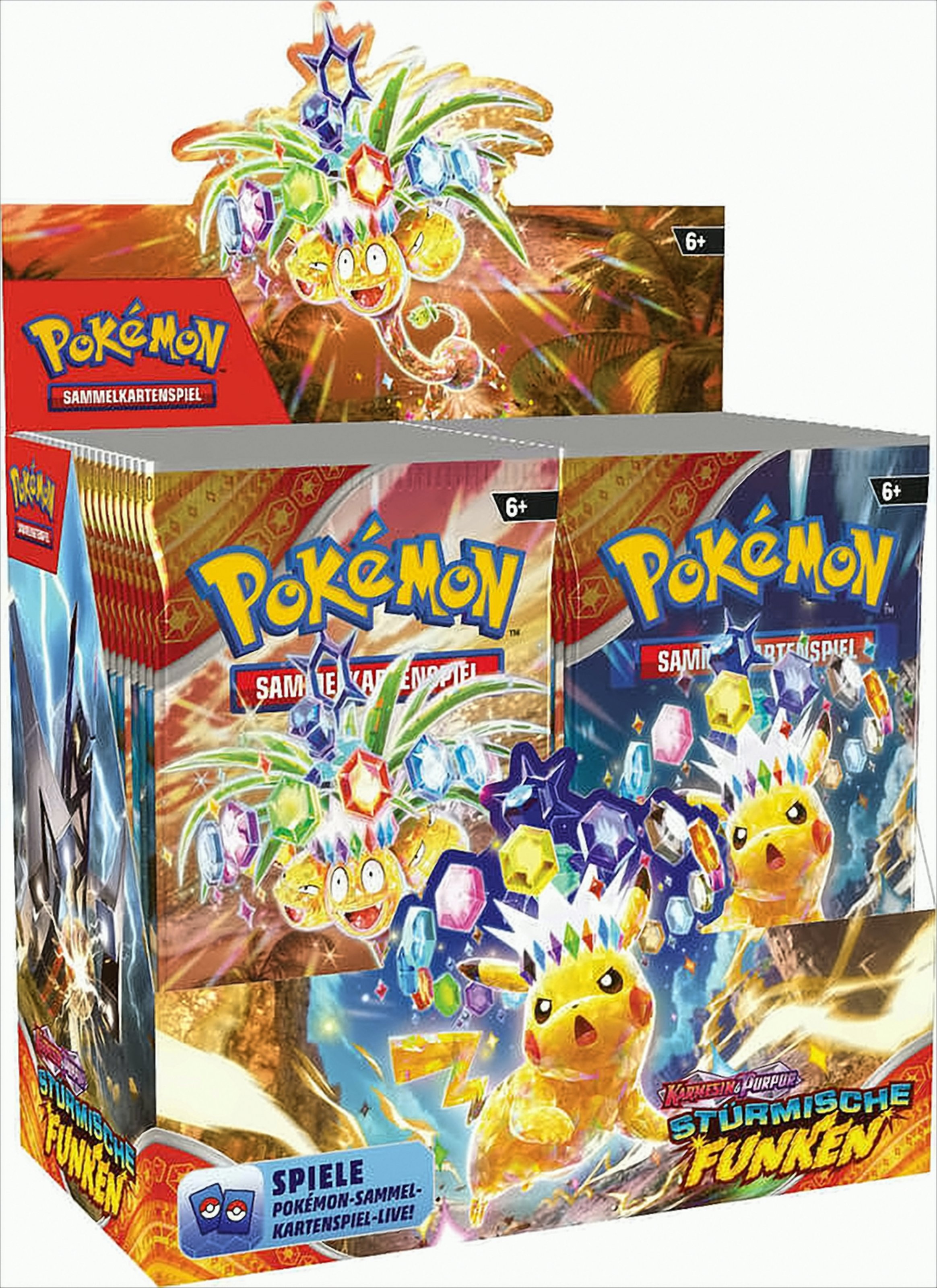 Pokémon Booster-Display Karmesin & Purpur - Stürmische Funken
