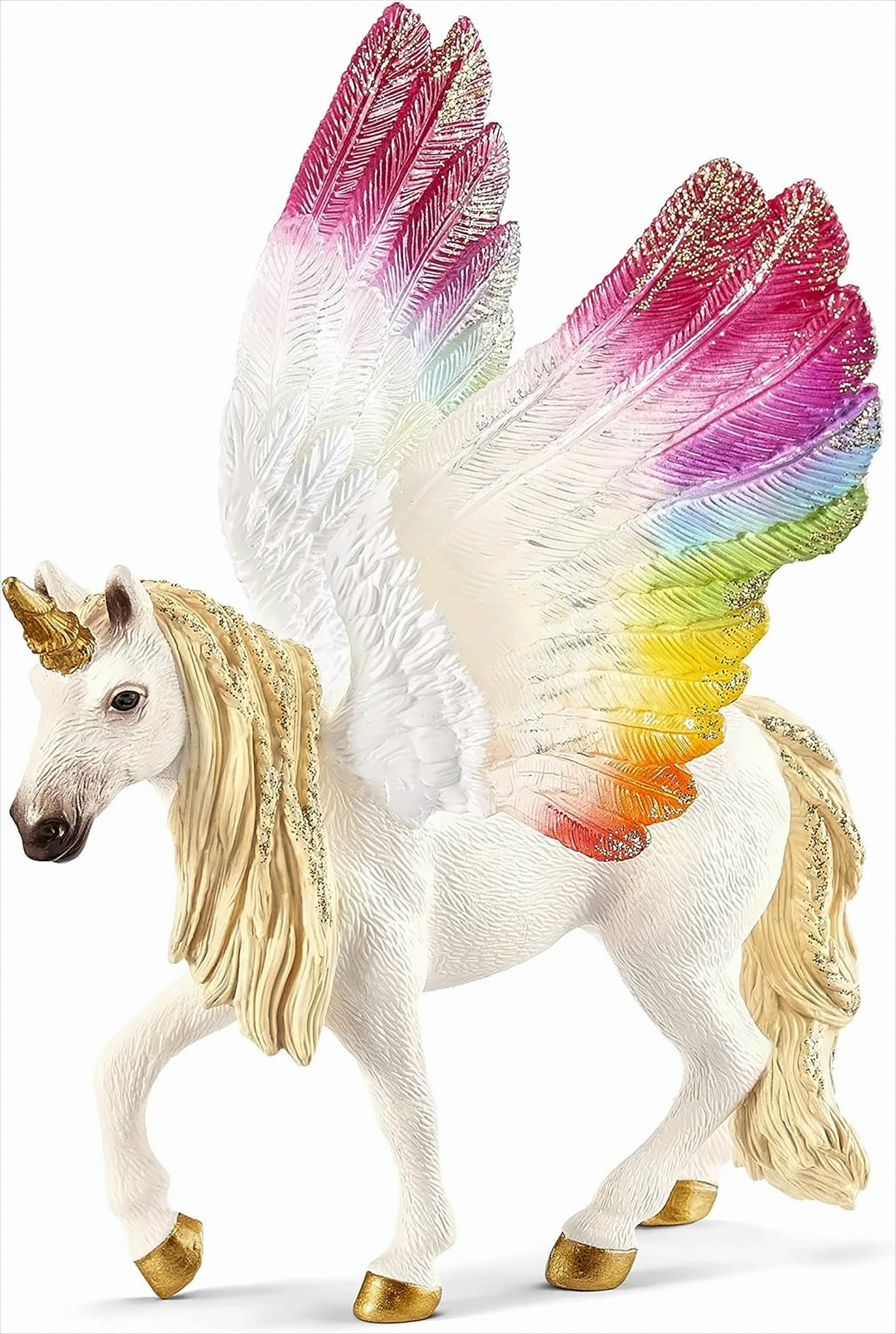 SCHLEICH 70576 Einhorn mit Flügeln, Regenbogen