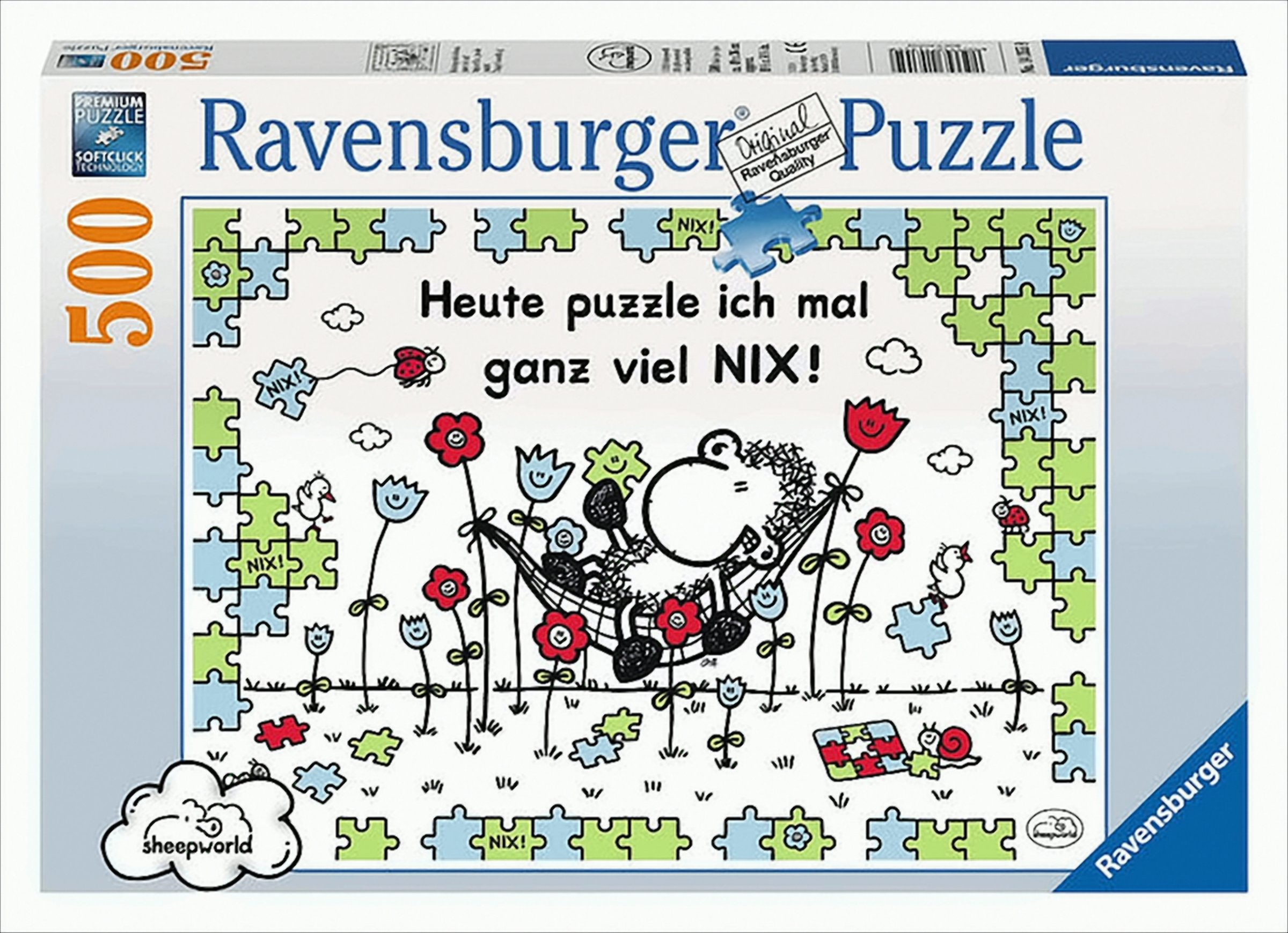 Ravensburger Puzzle - Heute puzzle ich mal ganz viel nix 500 Teile