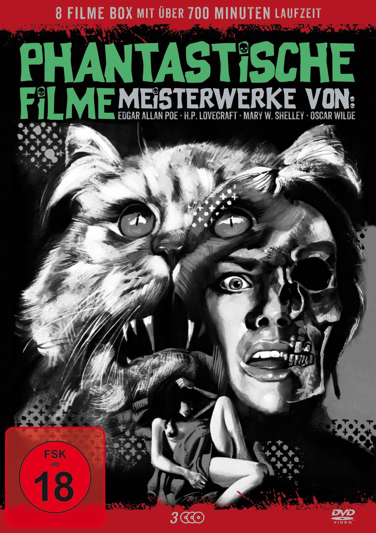 Phantastische Filme - Meisterwerke von E.A.Poe, H.P.Lovecraft, M.W.Shelley, Oscar Wilde [3 DVDs]