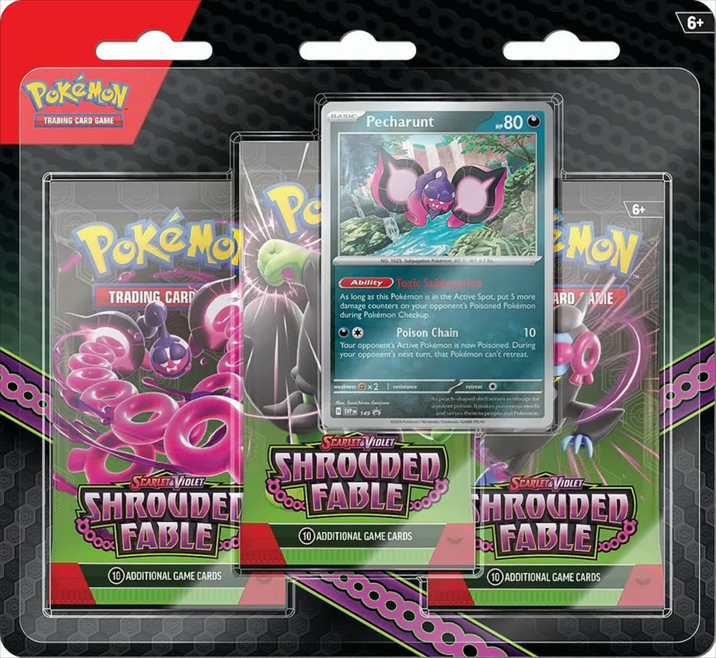Pokemon Scarlet & Violet Shrouded Fable 3-Pack Blister EN