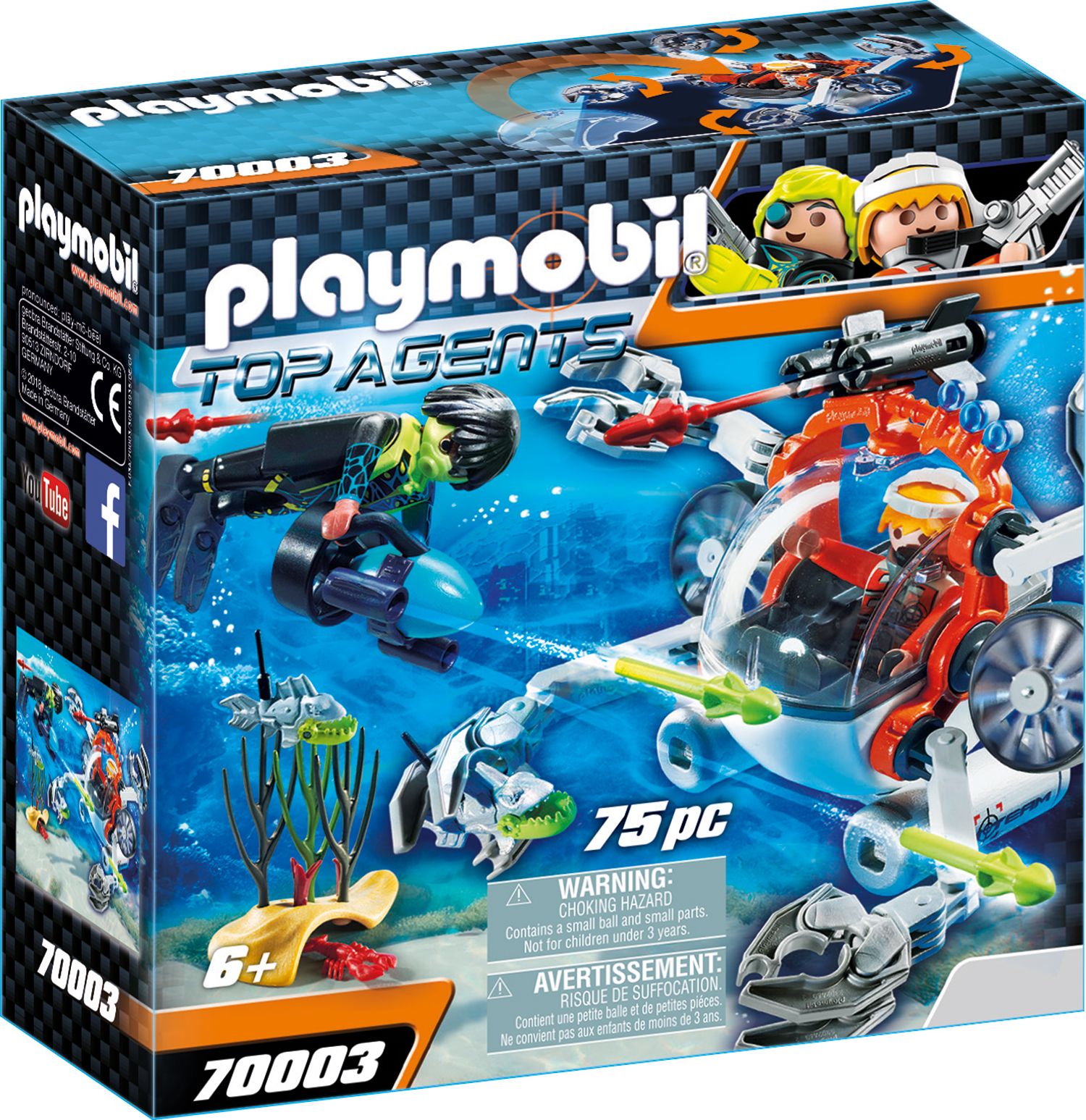 PLAYMOBIL 70003 - Top Agents - Spy Team Sub Bot