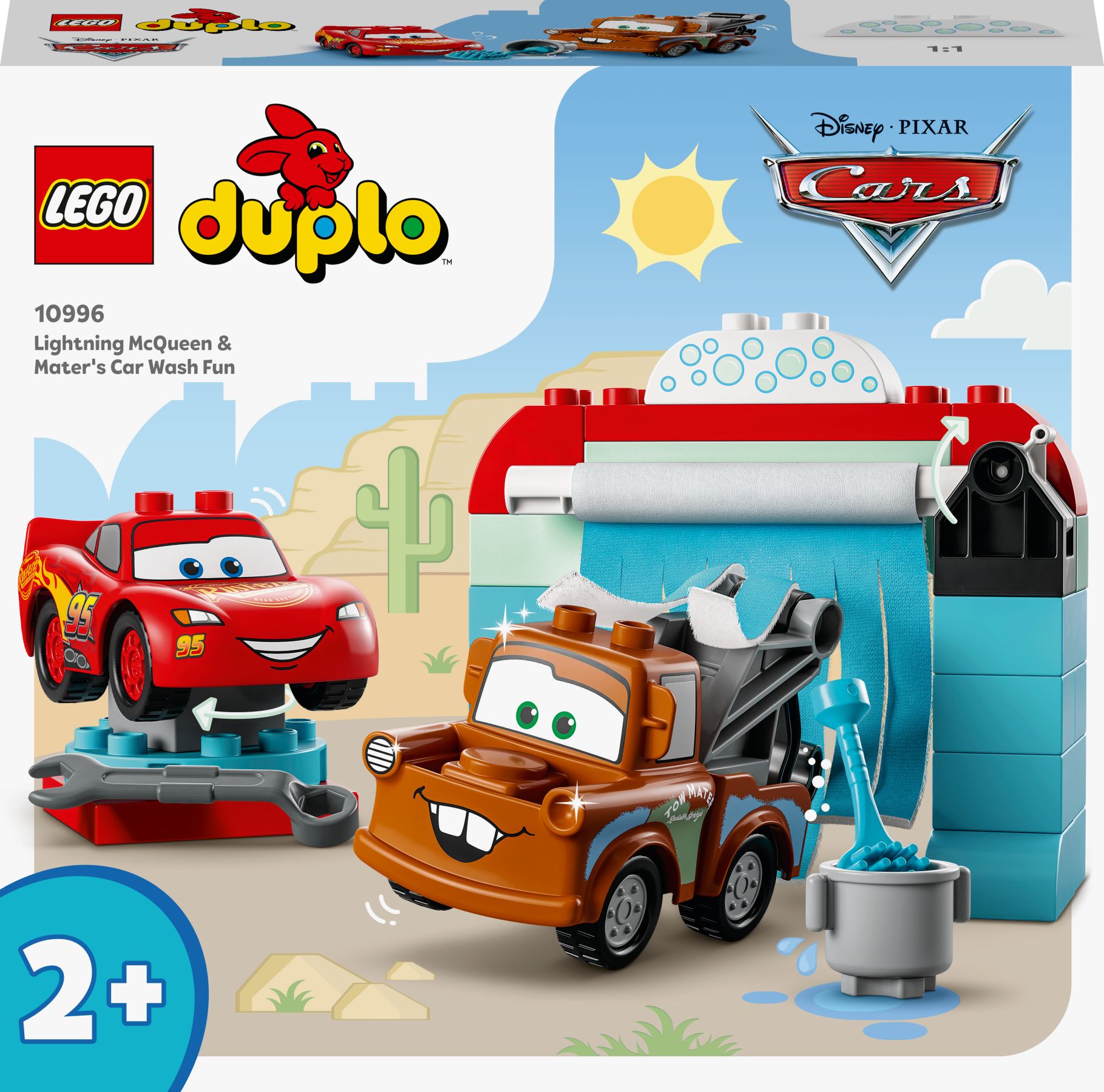 LEGO DUPLO Disney 10996 - Lightning McQueen und Mater in der Waschanlage