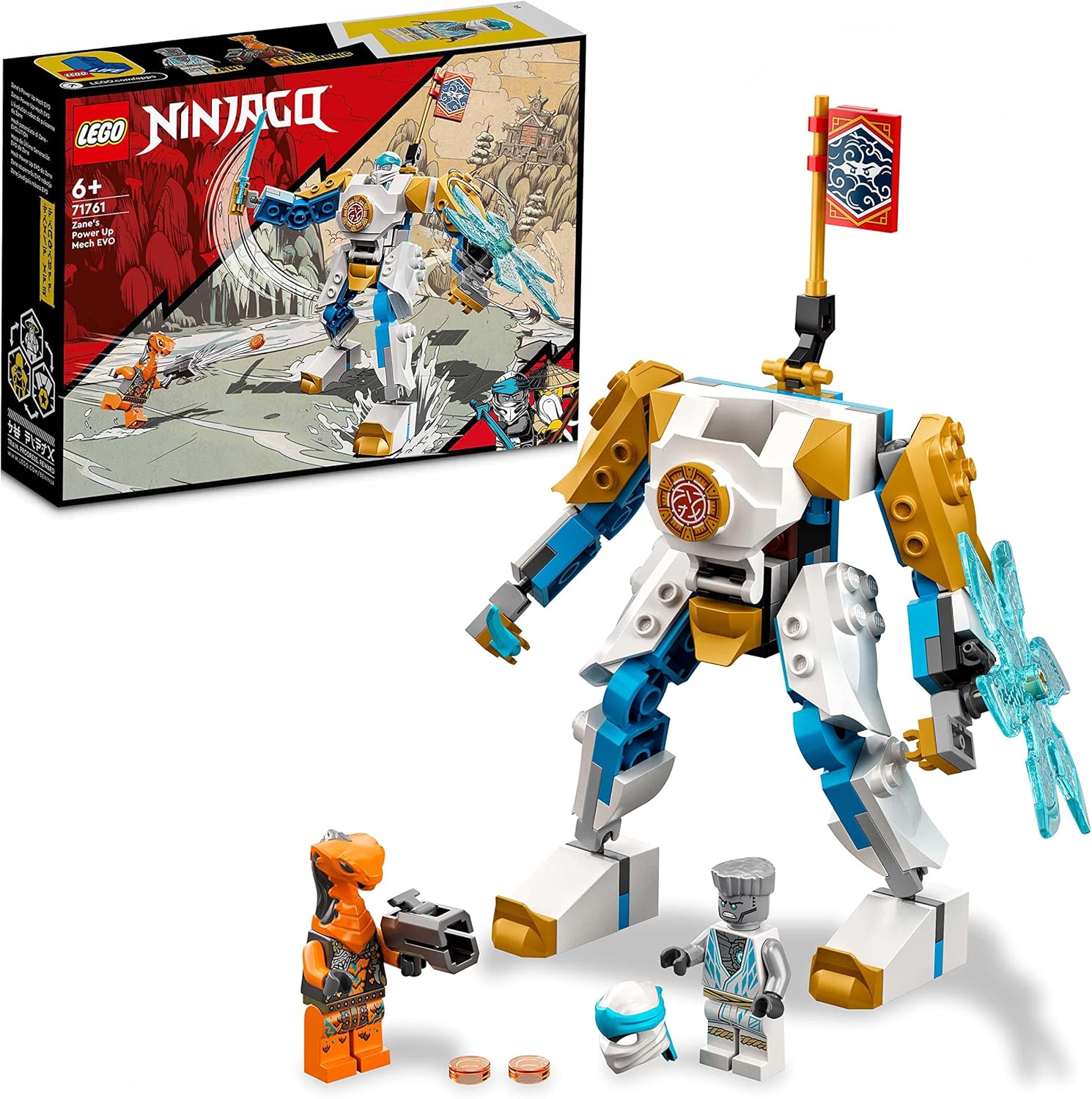 LEGO 71761 NINJAGO Zanes Power-Up-Mech EVO