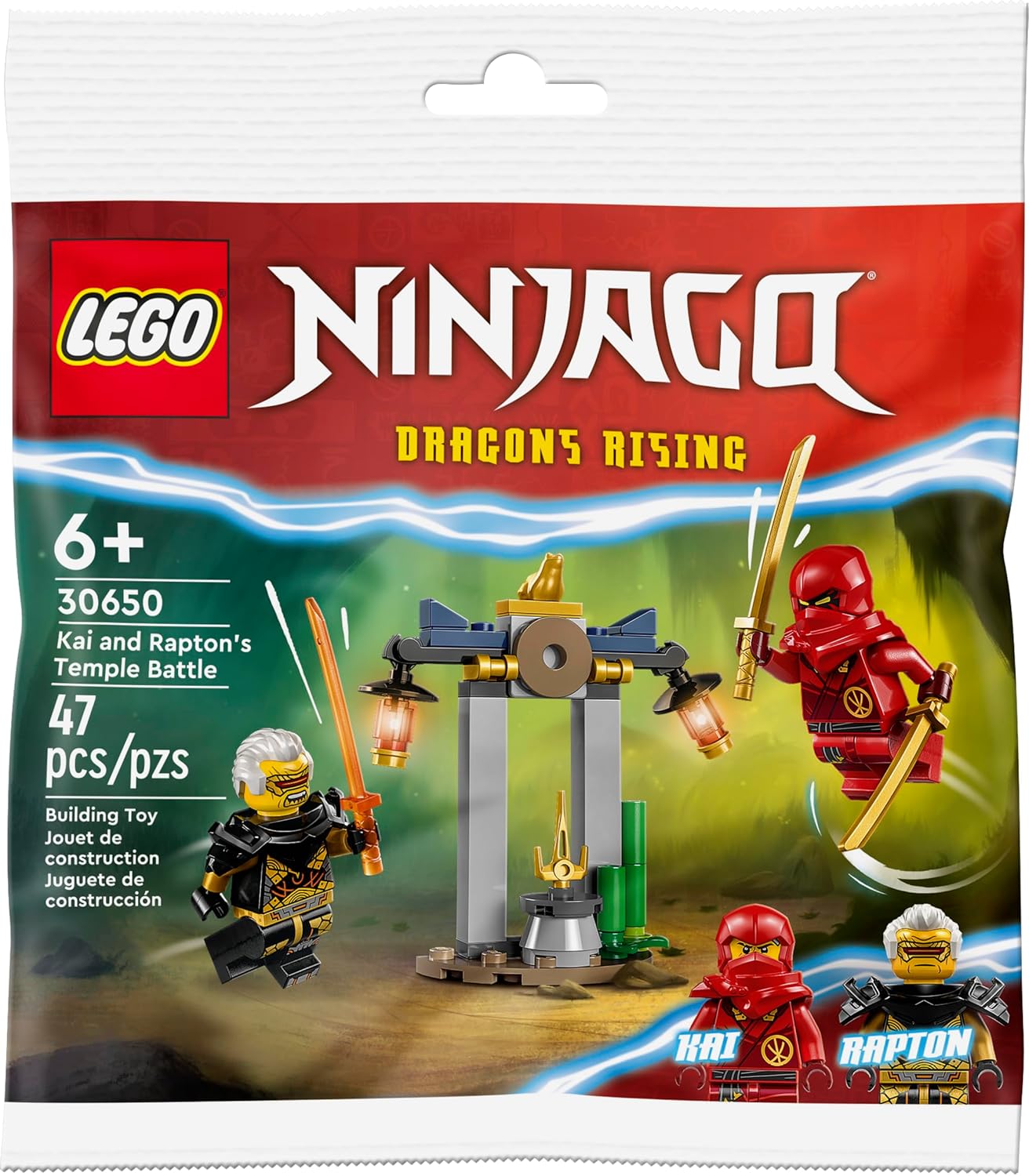 LEGO Ninjago 30650 Kais und Raptons Duell im Tempel