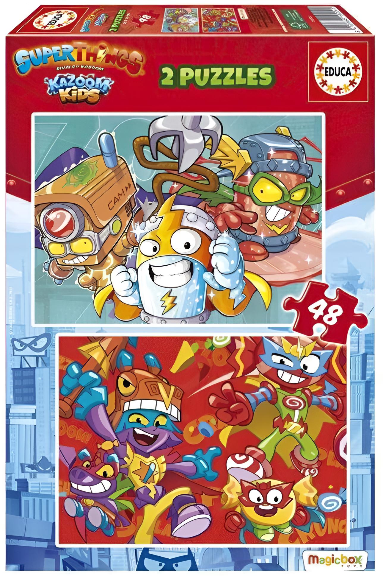 Superthings 48-teiliges Kinderpuzzle-Set