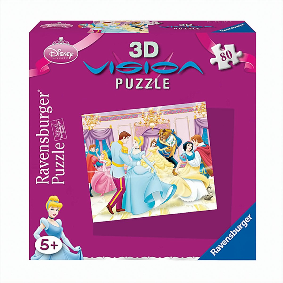 Tanzende Prinzessinnen, 80 Teile 3D Vision Line Puzzle