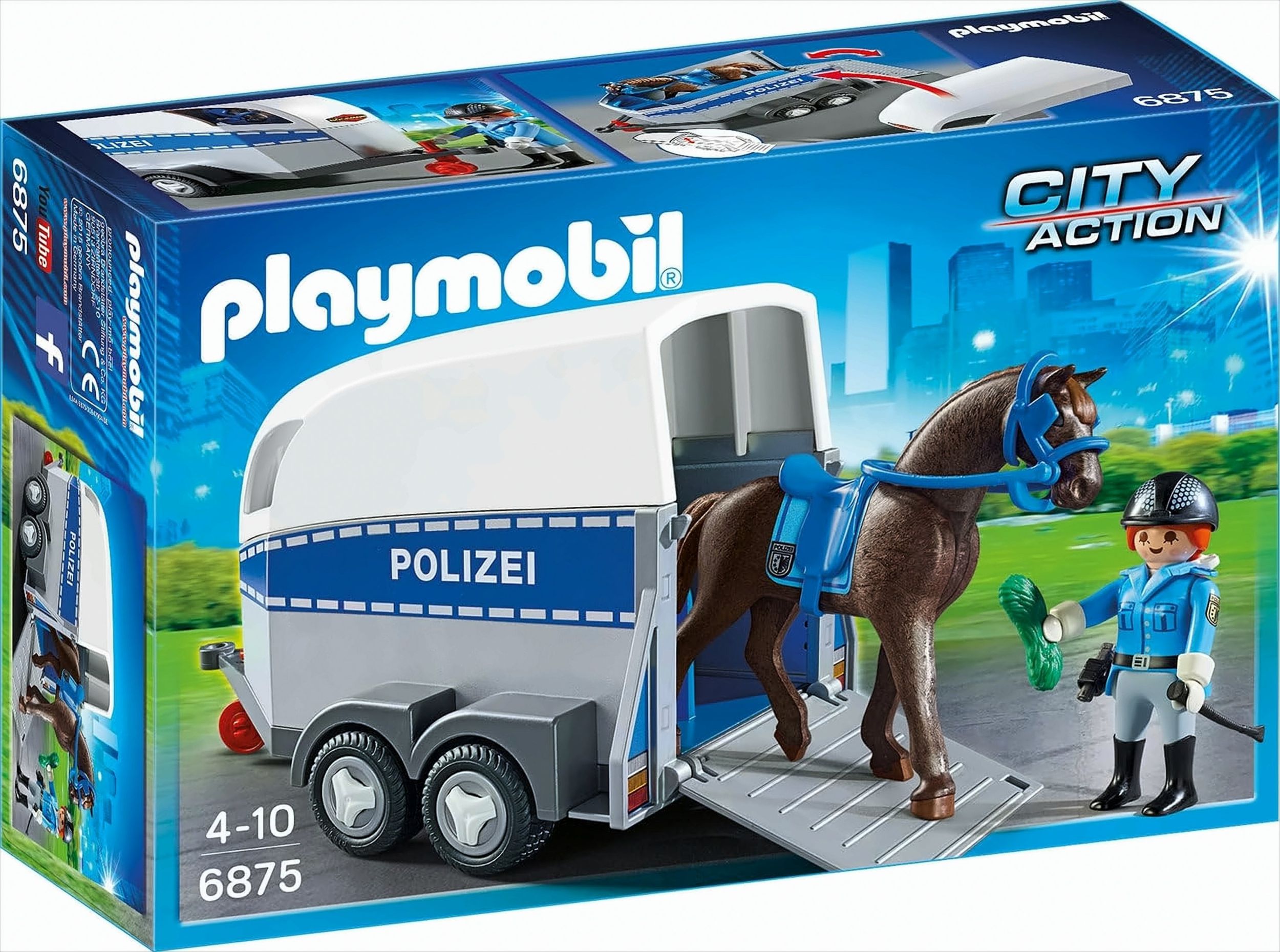 Playmobil 6875 Berittene Polizei mit Anhänger