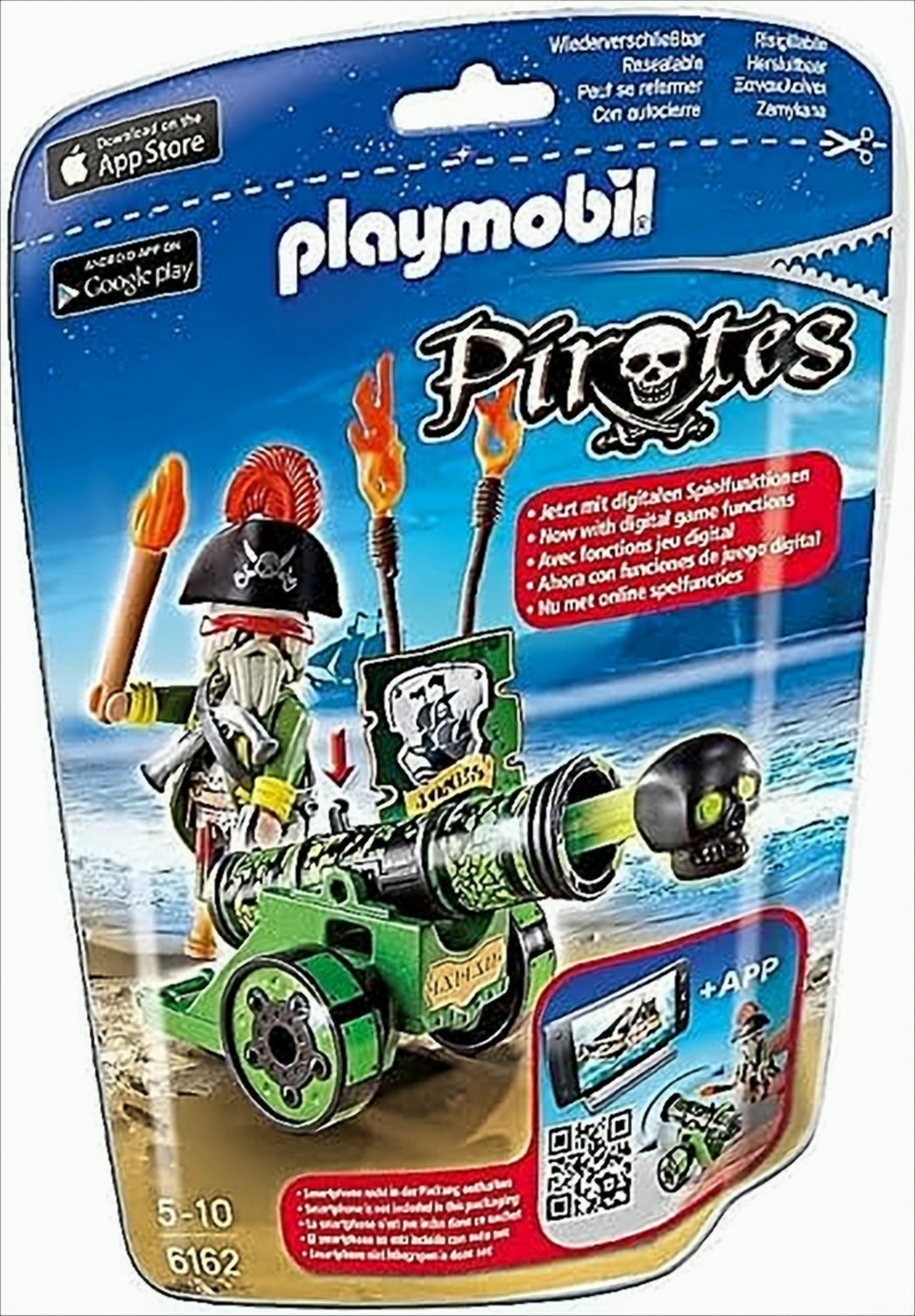 PLAYMOBIL 6162 Grüne App Kanone mit Piratenkapitän