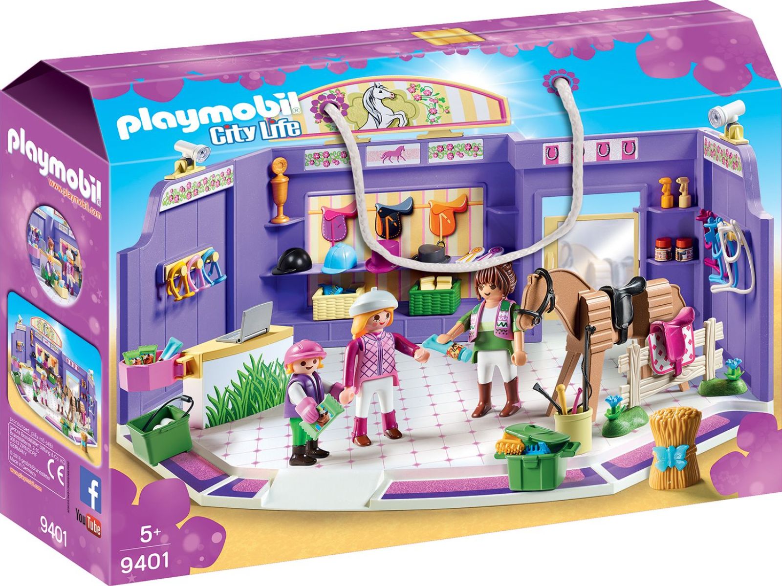 PLAYMOBIL 9401 - City Life - Einkaufspassage - Reitsportgeschäft
