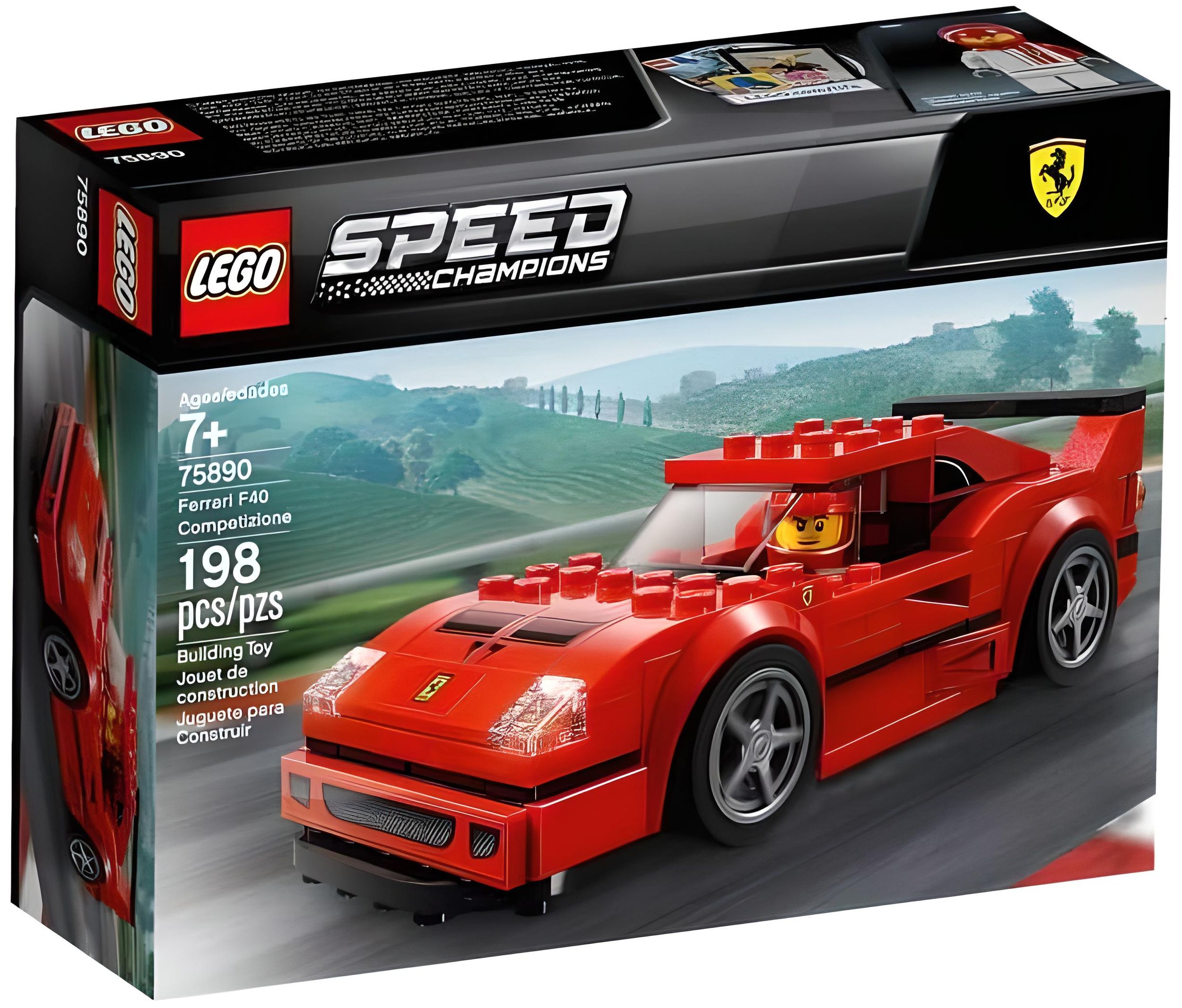 LEGO Speed Champions Ferrari F40 Competizione 75890 Building Kit , New 2019 (198 Piece)